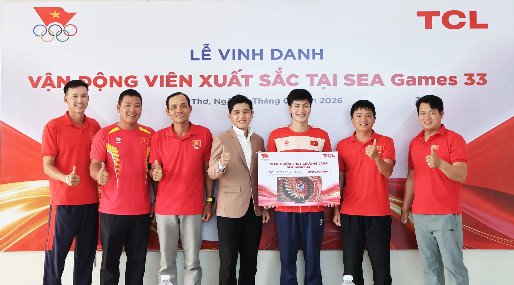 TCL đồng hành cùng thể thao Việt Nam tại SEA Games 33 và Para Games 2026