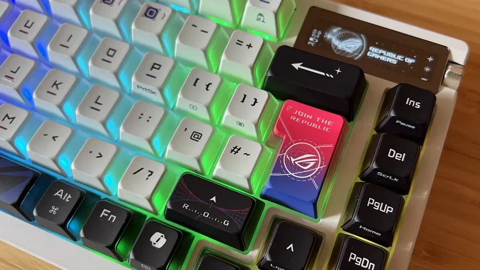 Trên tay ASUS ROG Azoth X: Bàn phím gaming 75% chuẩn custom, Speed Tap cho game thủ FPS