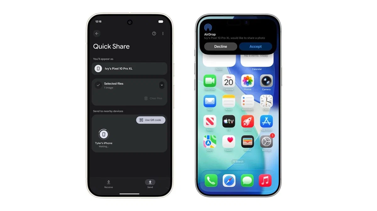 Google mở rộng Quick Share tương thích AirDrop ra toàn hệ Android