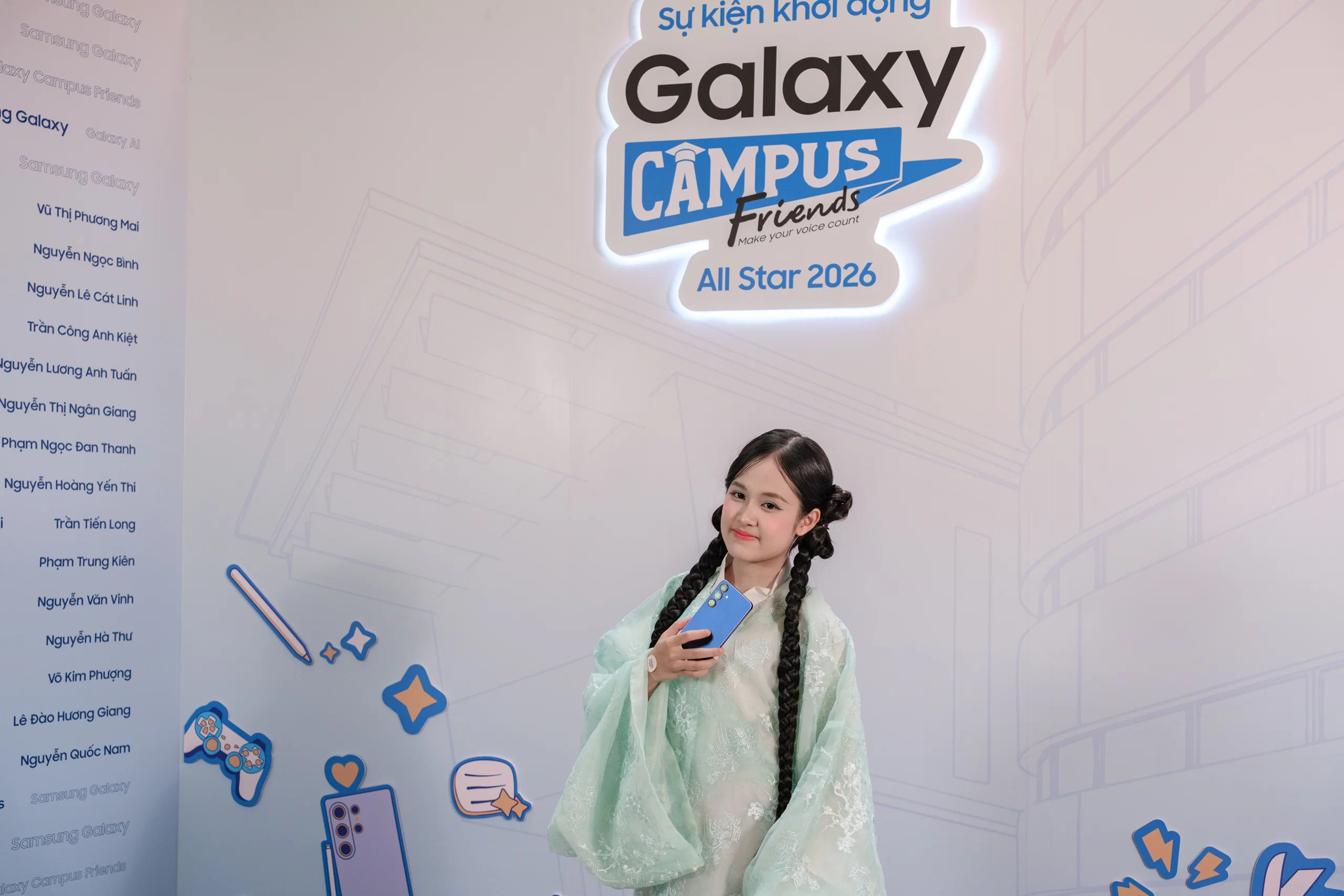 Samsung công bố 50 đại sứ Galaxy Campus Friends mùa 3, mở rộng sân chơi Gen Z theo phiên bản All Star