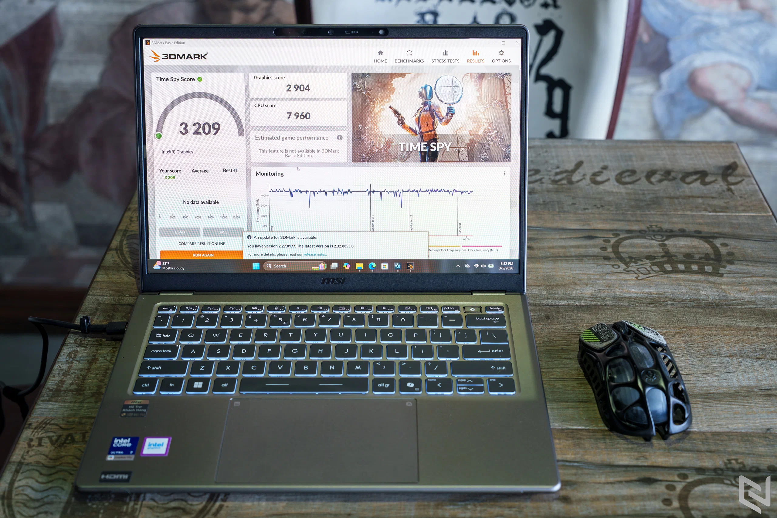 Đánh giá Intel Core Ultra 7 355 trên MSI Prestige 14 AI+, cân bằng cho học tập, làm việc và giải trí