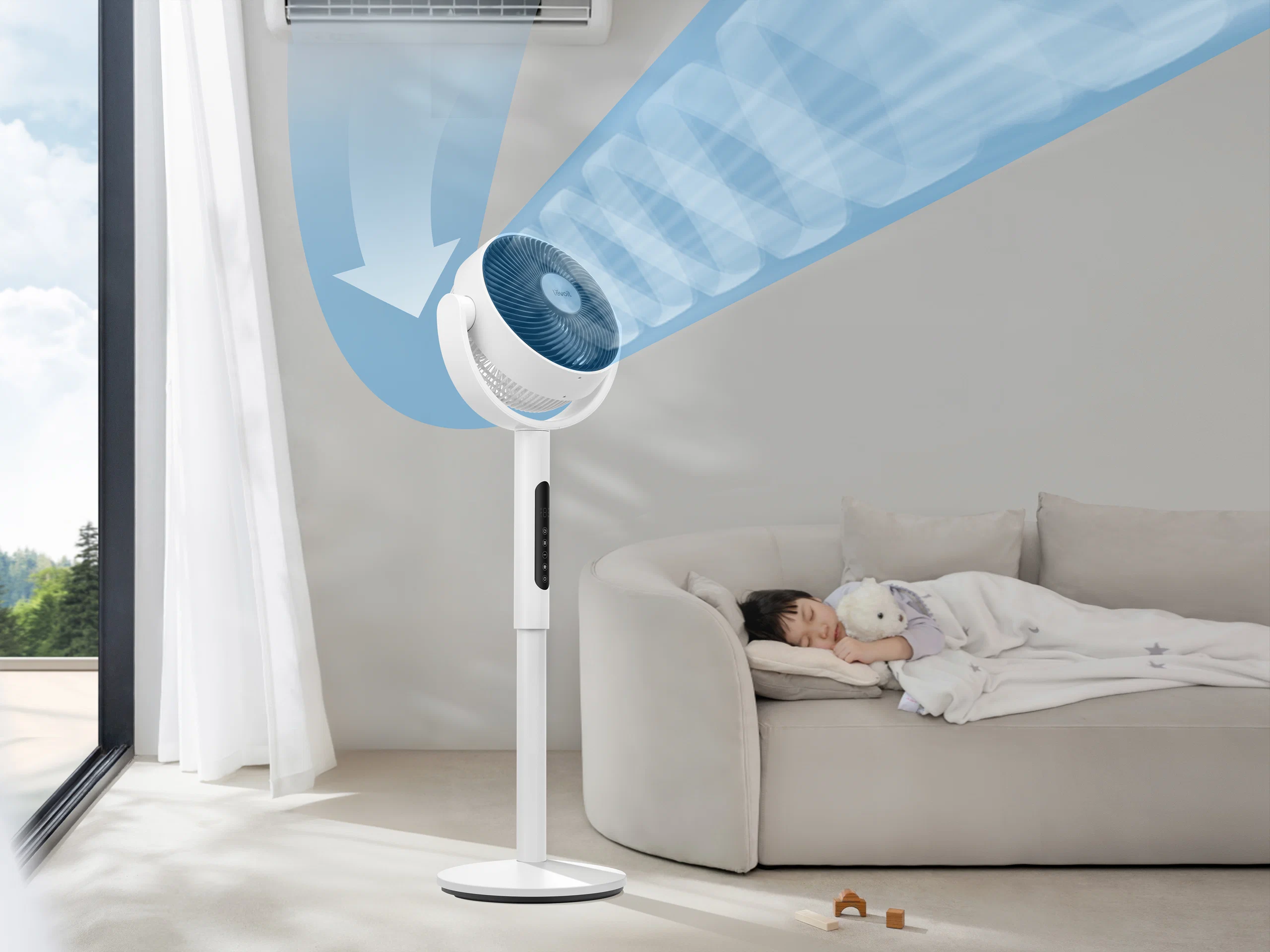 Quạt tuần hoàn Levoit 22.9 cm trình làng: công nghệ Tri-Cyclonic, làm mát toàn phòng