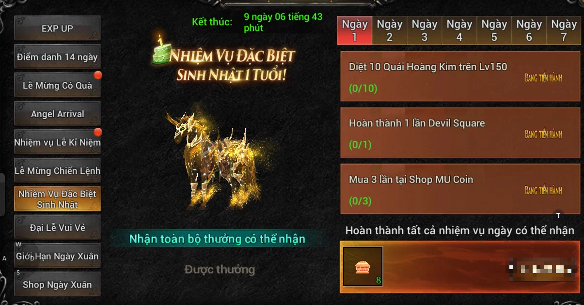 MU Lục Địa VNG mừng sinh nhật 1 tuổi với chuỗi sự kiện và quà tặng hấp dẫn