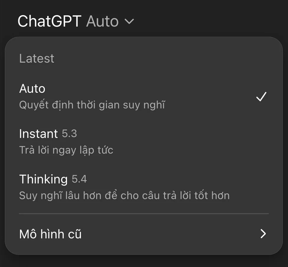 ChatGPT nâng cấp GPT-5.4 với hai phiên bản Thinking và Pro
