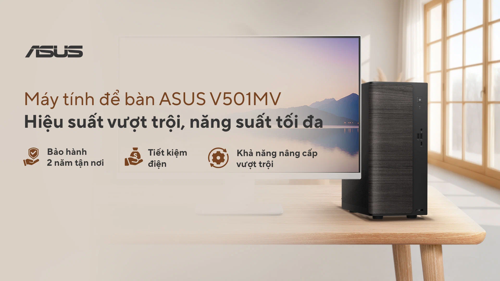 ASUS V501 Series ra mắt: Desktop thiết kế gọn, CPU Intel Core mới, bảo hành tận nơi 2 năm