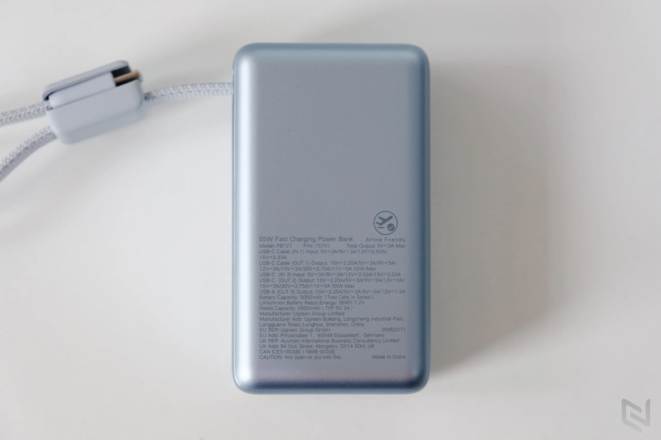 Đánh giá UGREEN PB727: Pin dự phòng 55W nhỏ gọn, đủ sạc iPhone Air và Galaxy S26 Ultra
