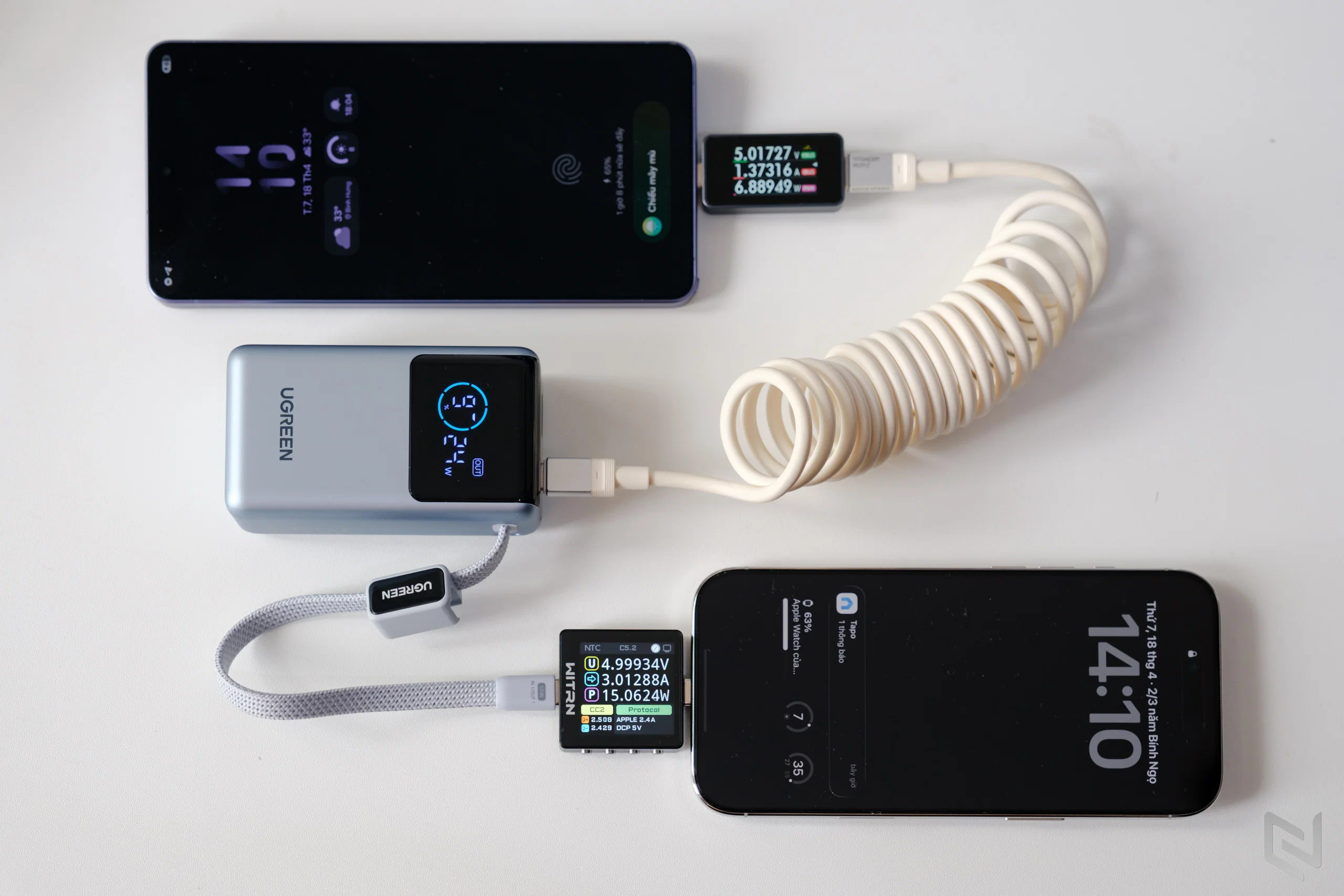 Đánh giá UGREEN PB727: Pin dự phòng 55W nhỏ gọn, đủ sạc iPhone Air và Galaxy S26 Ultra