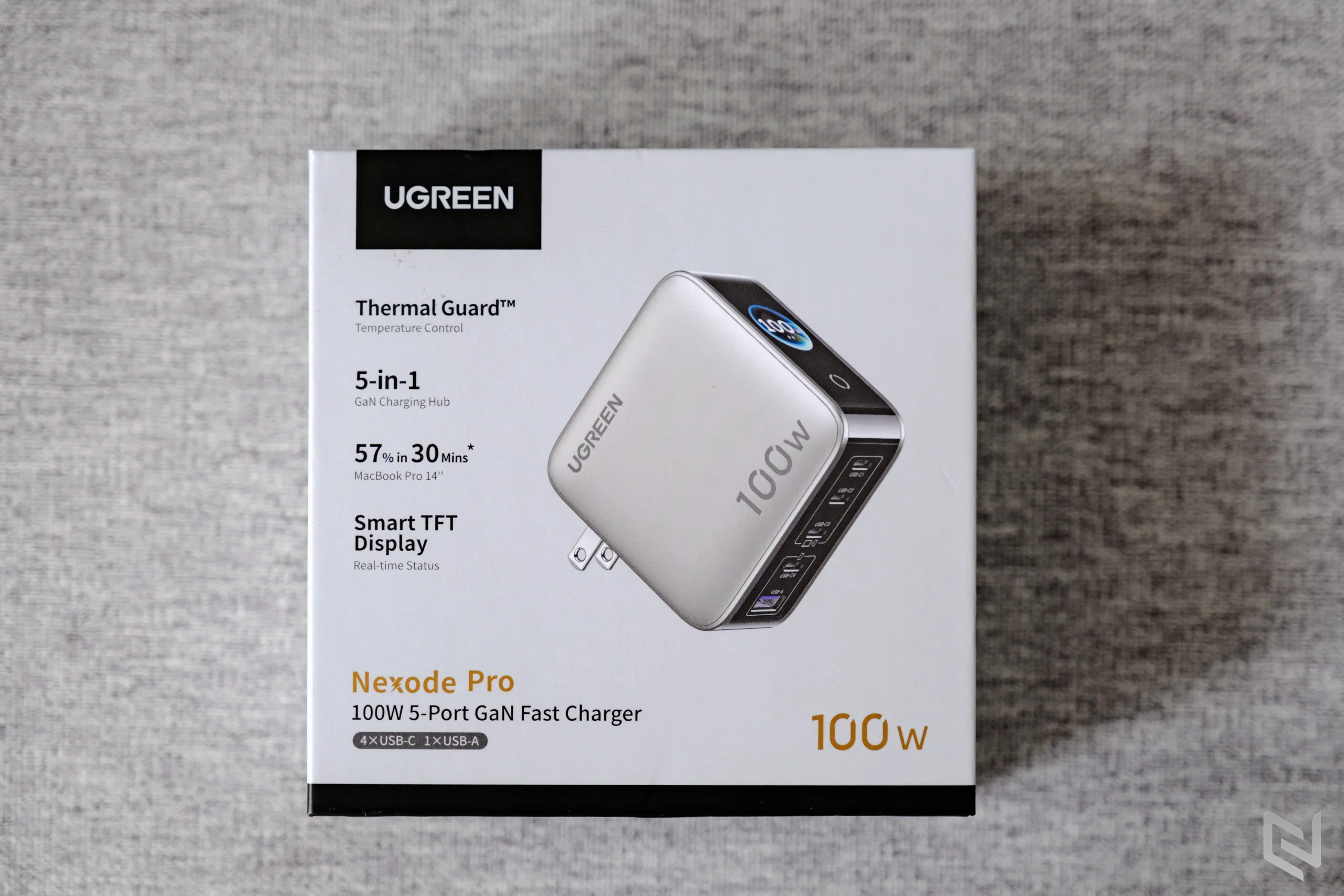 Đánh giá UGREEN X773: Củ sạc 100W có màn hình thông minh, 5 cổng 4C 1A, full load siêu khỏe