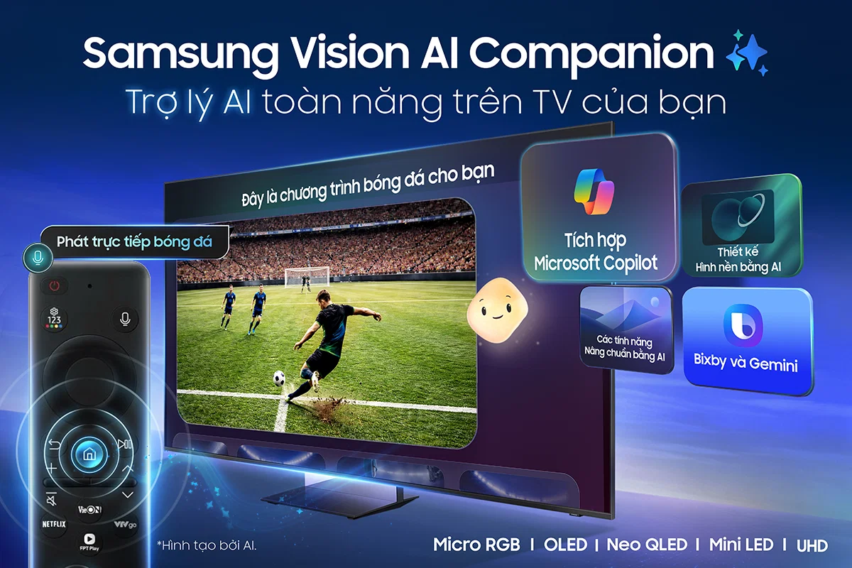 Samsung mở bán AI TV 2026 tại Việt Nam, ưu đãi độc quyền khi theo dõi livestream ngày 22/4