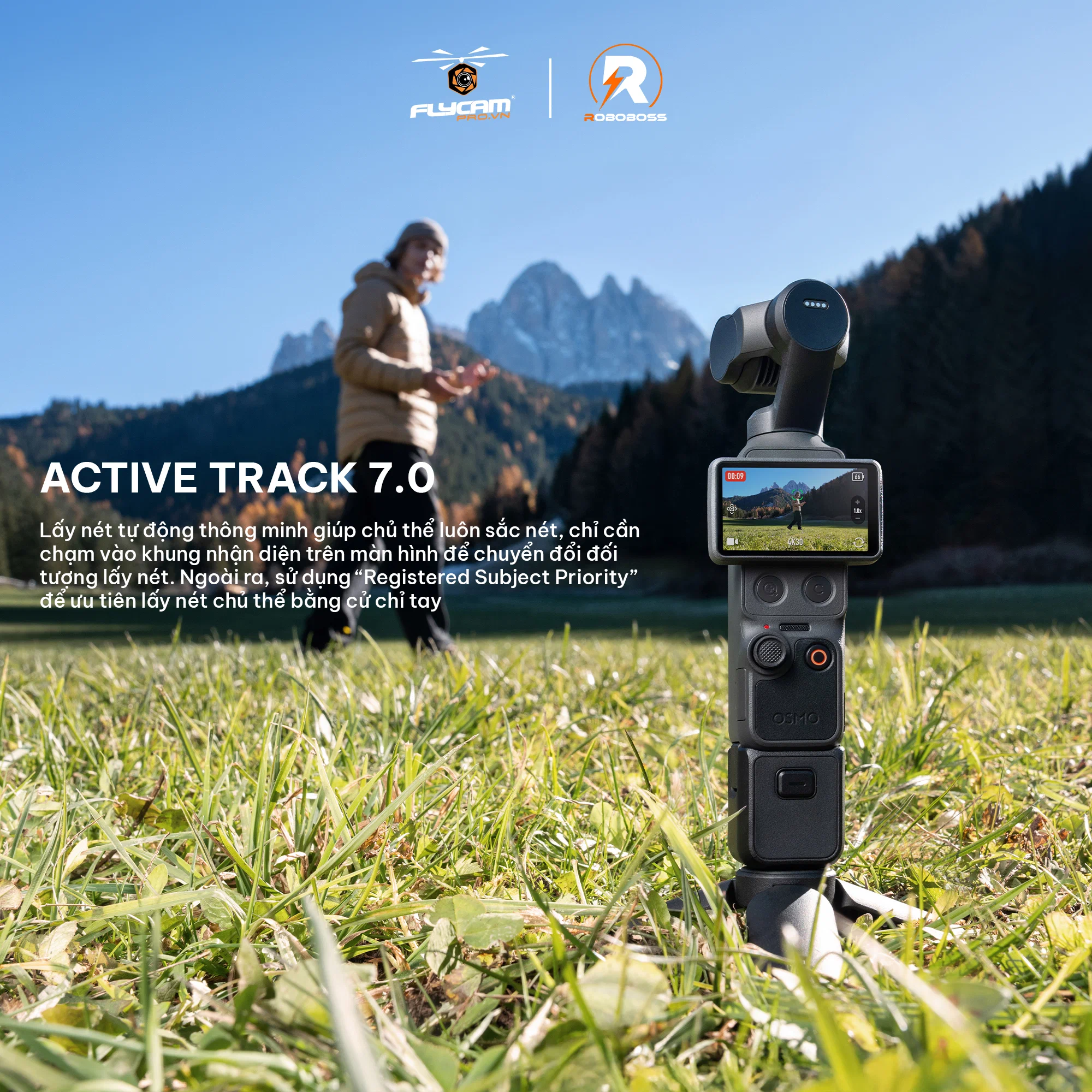 DJI Osmo Pocket 4 ra mắt, nâng lên 4K/240fps, ActiveTrack 7.0 và 107GB bộ nhớ trong