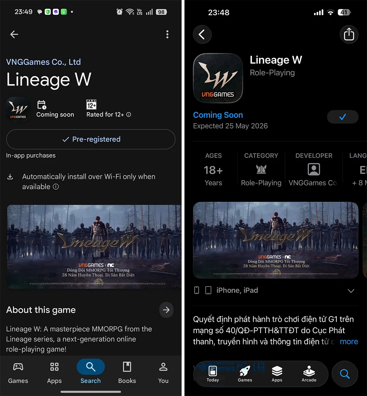 Lineage W SEA tổ chức showcase đầu tiên tại Việt Nam, hé lộ cơ chế Huyết Thệ độc quyền