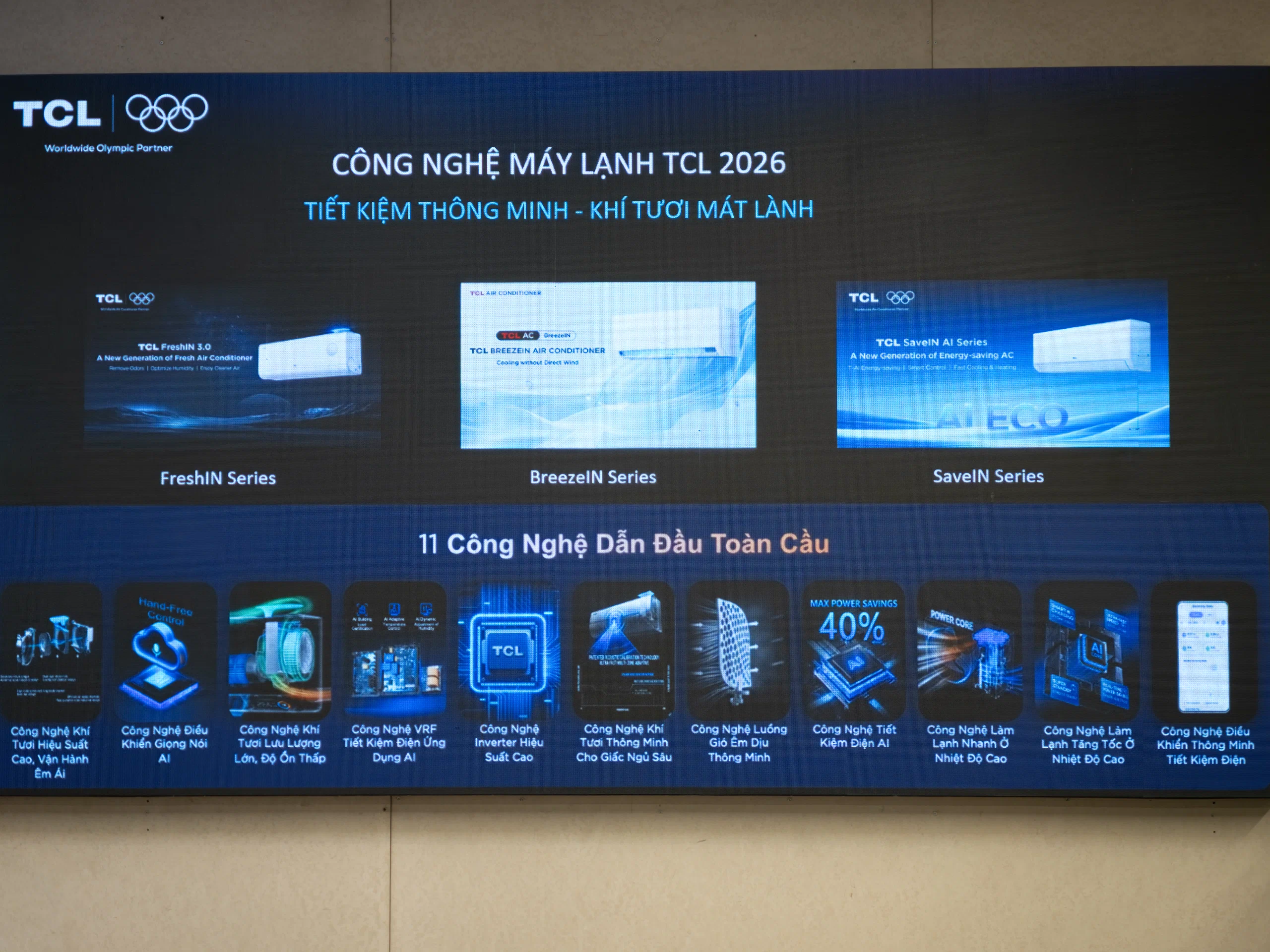 TCL ra mắt giải pháp làm mát 2026, FreshIN 3.0 dẫn dắt xu hướng khí tươi thông minh