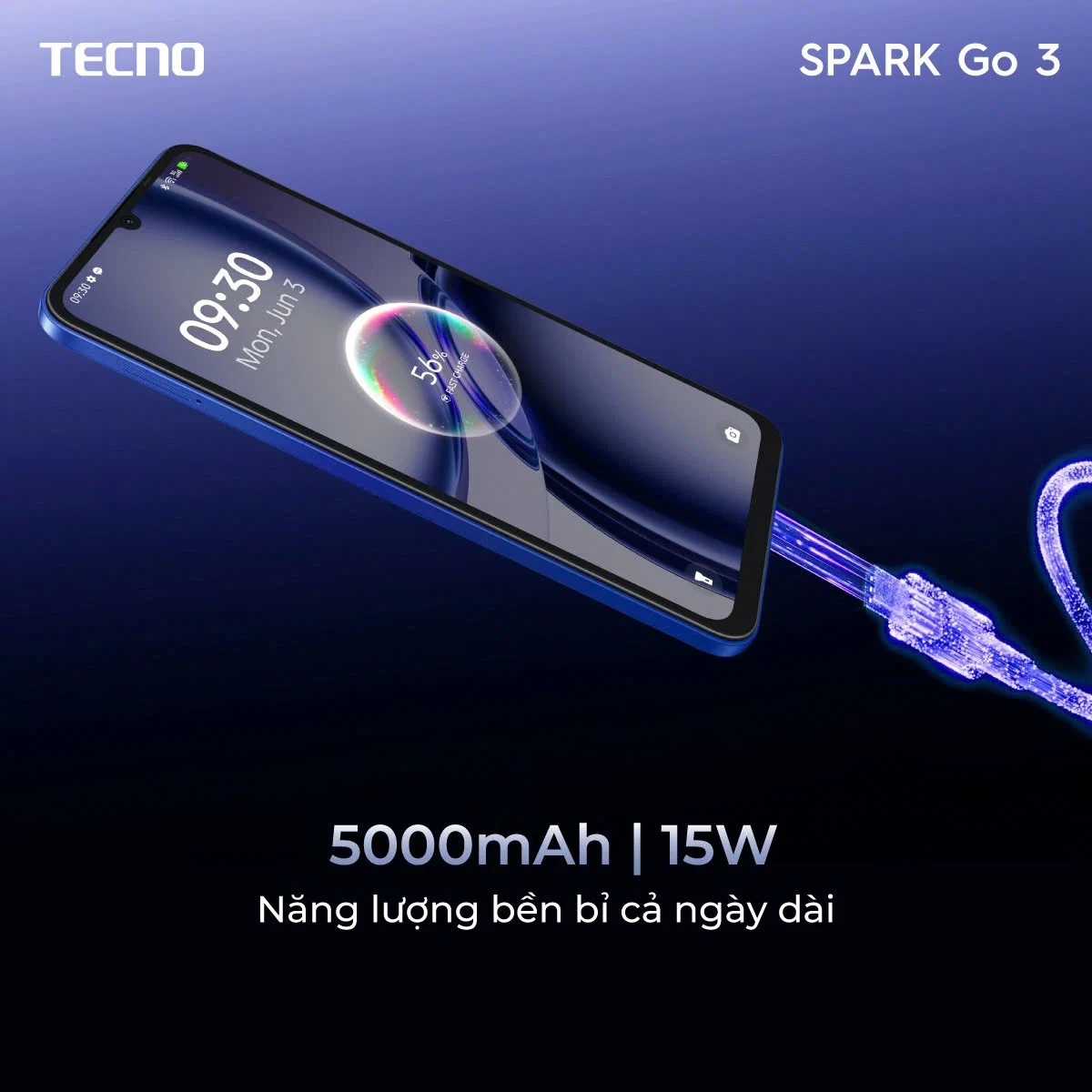 TECNO ra mắt SPARK Go 3 tại Việt Nam: pin 5,000mAh, màn hình 120Hz cùng loạt tính năng TECNO AI