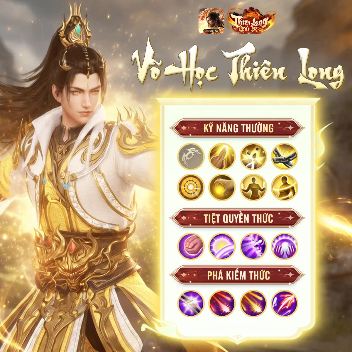 Thiên Long Bát Bộ VNG ra mắt phái Thiên Long, mở màn cục diện cửu phái tranh phong