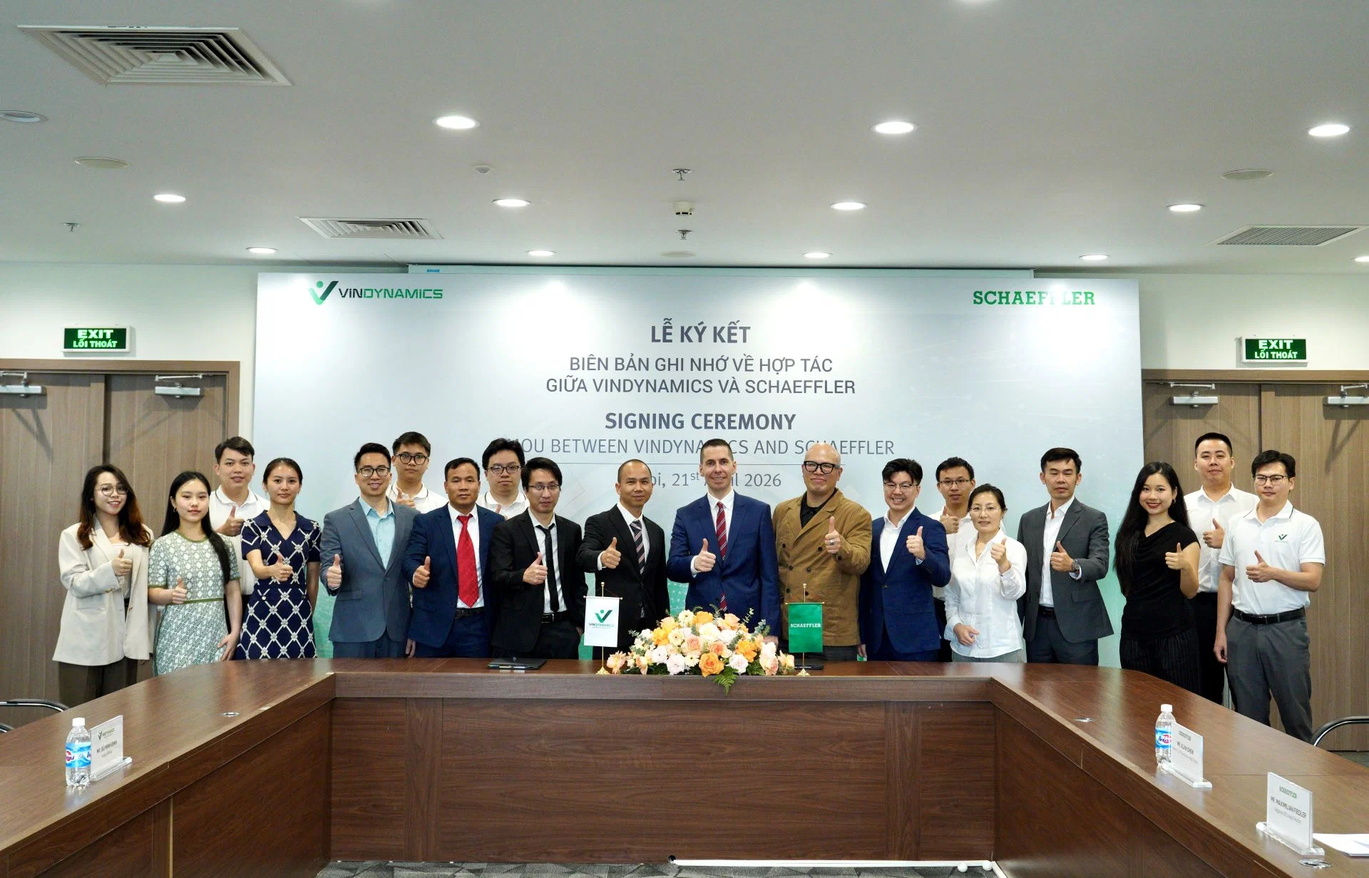 VinDynamics hợp tác Schaeffler phát triển công nghệ robot hình người