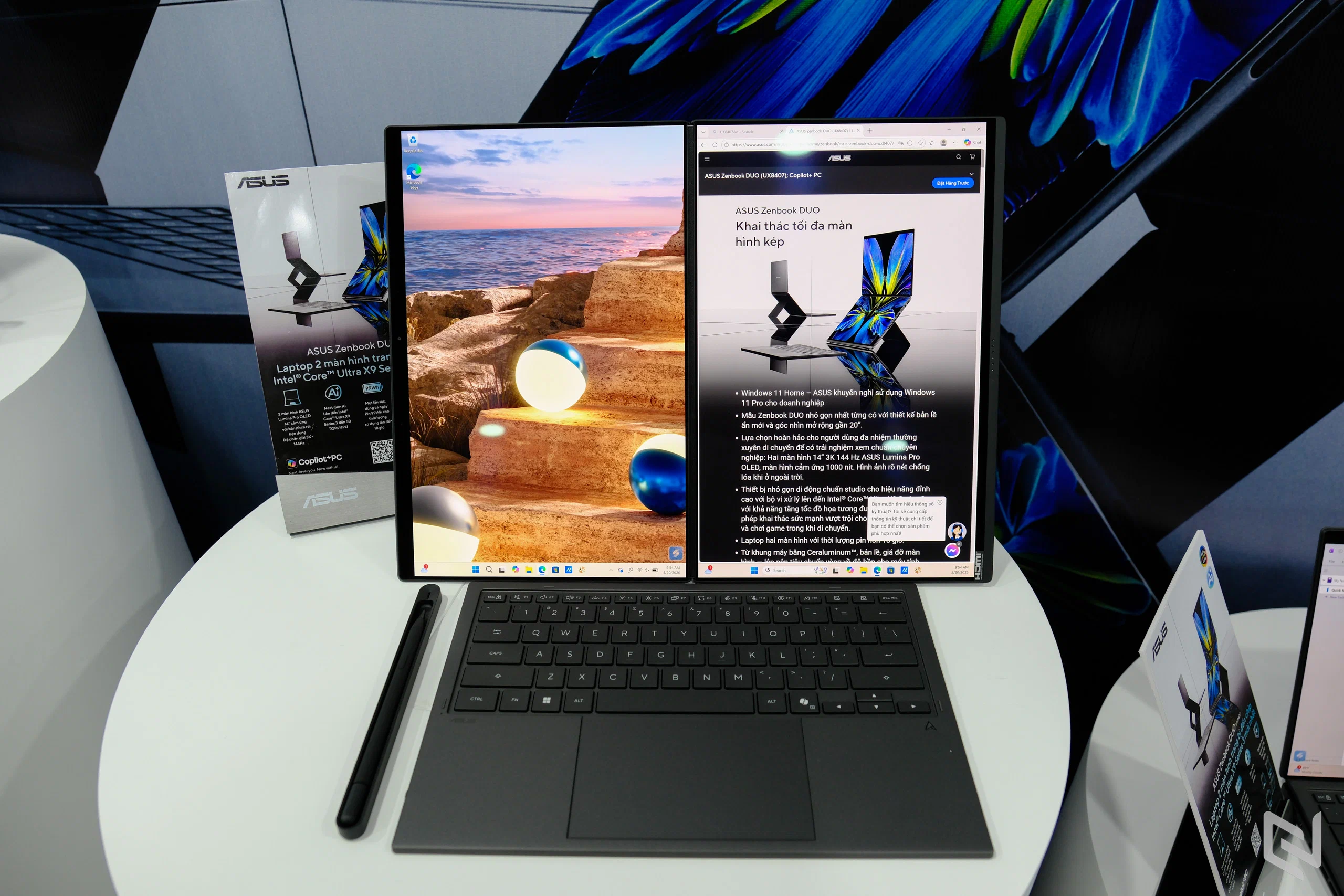ASUS Zenbook DUO 2026 ra mắt tại Việt Nam: Nâng cấp thiết kế, pin và hiệu năng cho nhu cầu đa nhiệm