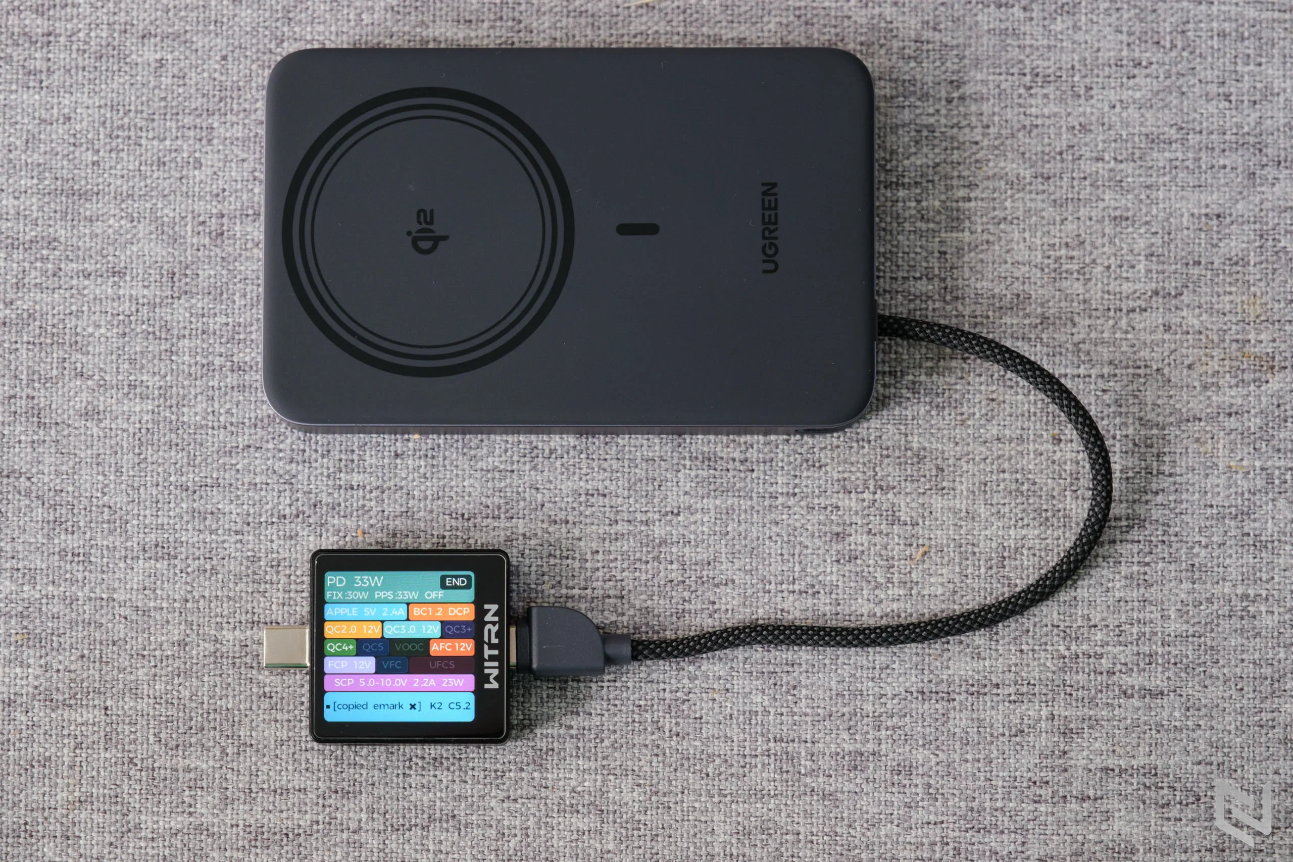 Đánh giá UGREEN MagFlow Air (PB570): Pin Magsafe 10000mAh chuẩn Qi2 15W, mỏng 13.9mm, dây sạc tích hợp
