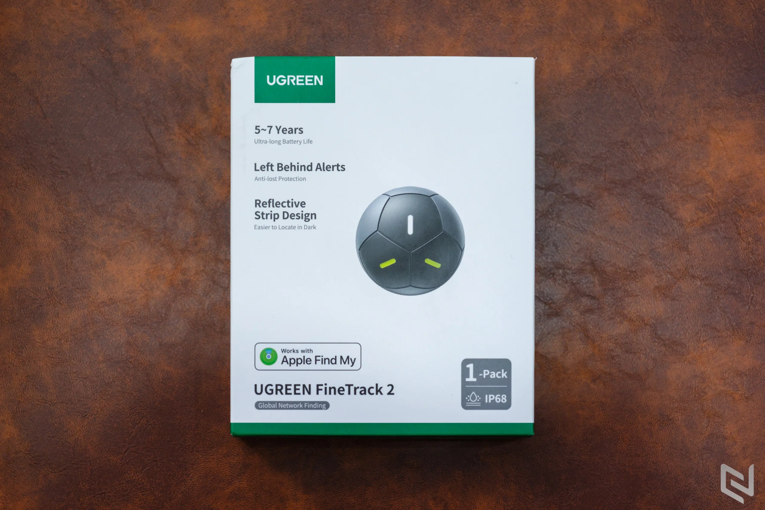 Đánh giá UGREEN FineTrack 2: Tag định vị hình quả bóng đá, pin 7 năm, chuẩn Works with Apple Find My