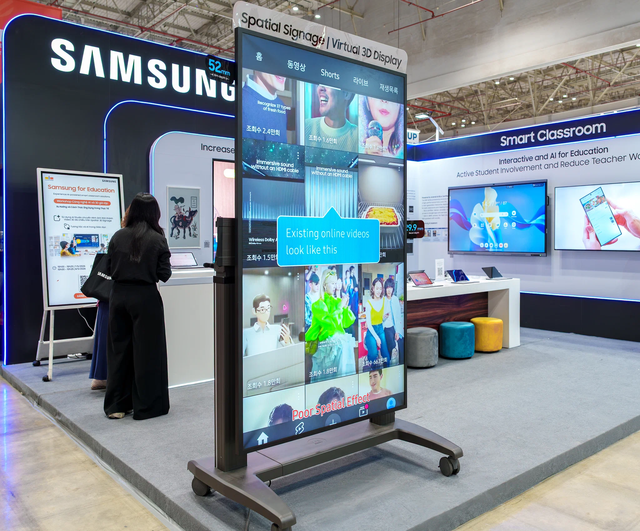 Samsung trình diễn lớp học thông minh tại Education Vietnam 2026: Từ AI đến màn hình 3D không kính
