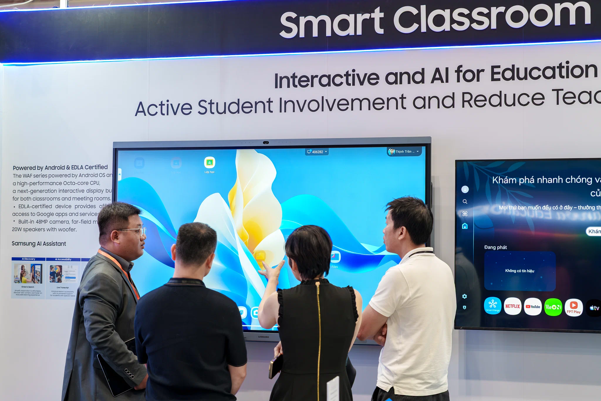 Samsung trình diễn lớp học thông minh tại Education Vietnam 2026: Từ AI đến màn hình 3D không kính