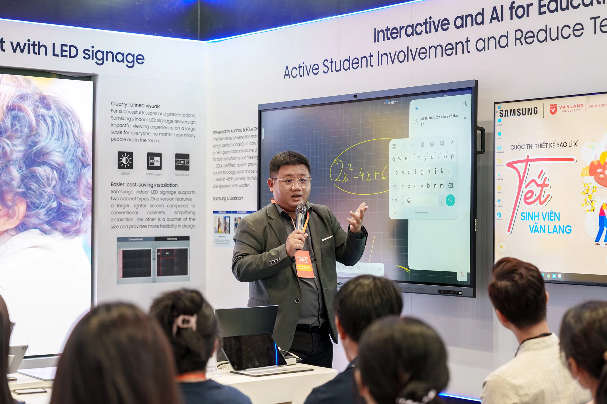Samsung trình diễn lớp học thông minh tại Education Vietnam 2026: Từ AI đến màn hình 3D không kính