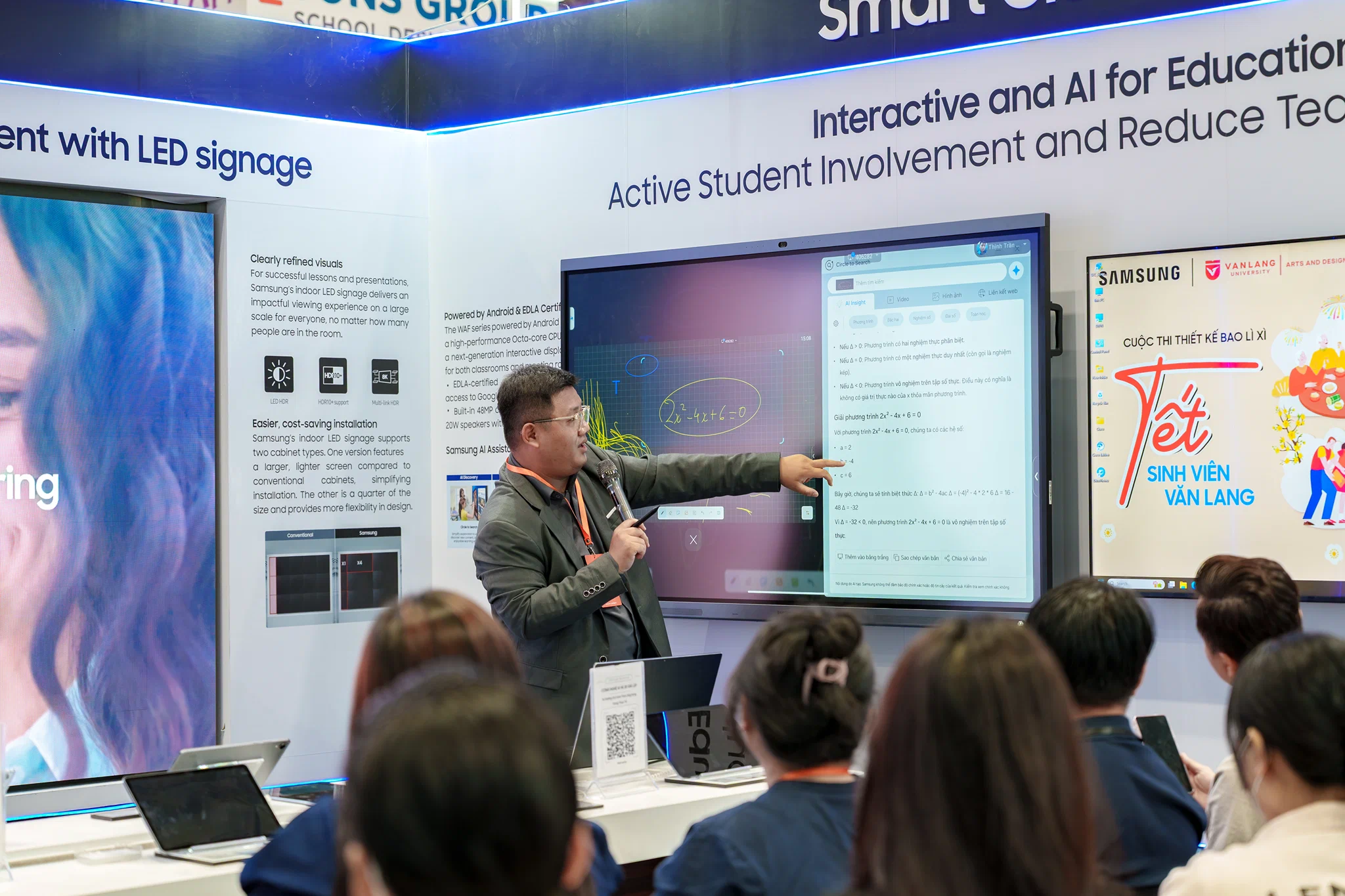 Samsung trình diễn lớp học thông minh tại Education Vietnam 2026: Từ AI đến màn hình 3D không kính