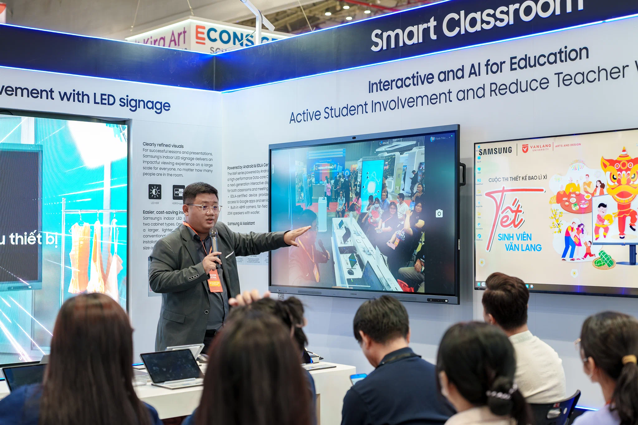 Samsung trình diễn lớp học thông minh tại Education Vietnam 2026: Từ AI đến màn hình 3D không kính