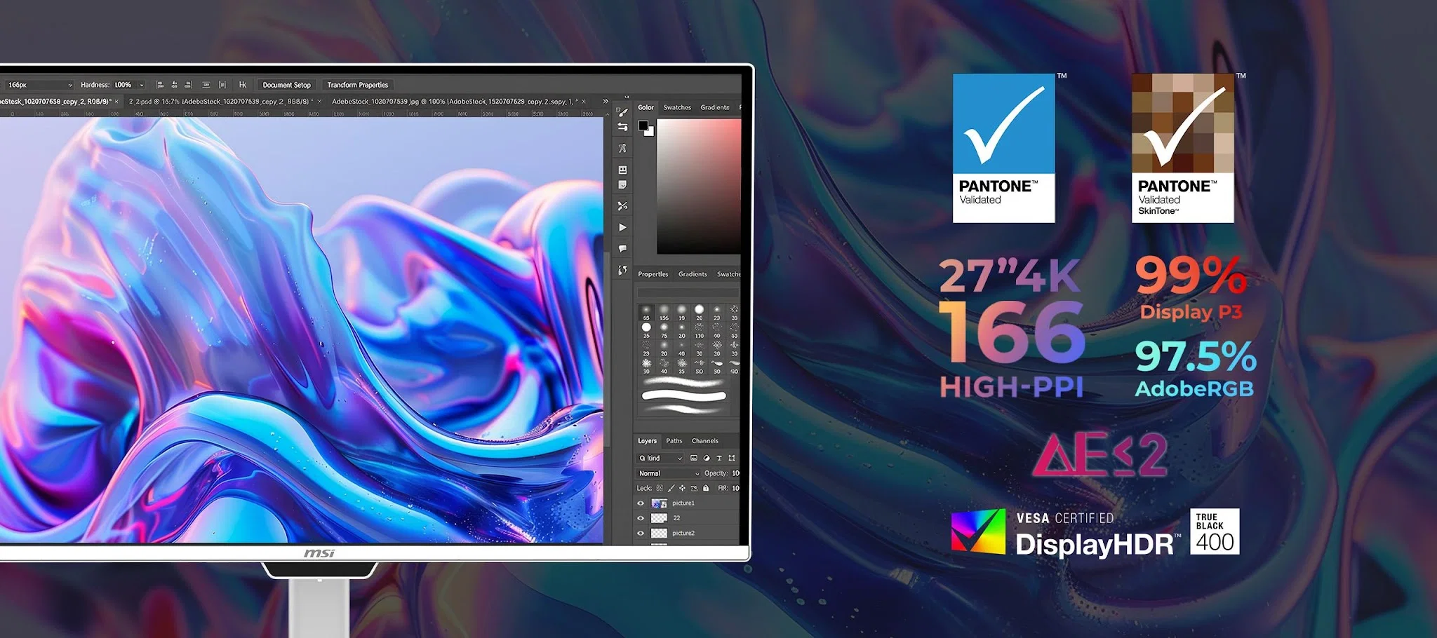 MSI PRO MAX Series: Dòng màn hình QD-OLED tích hợp sâu hệ sinh thái Mac với M-Mate, KVM và chuẩn màu chuyên nghiệp