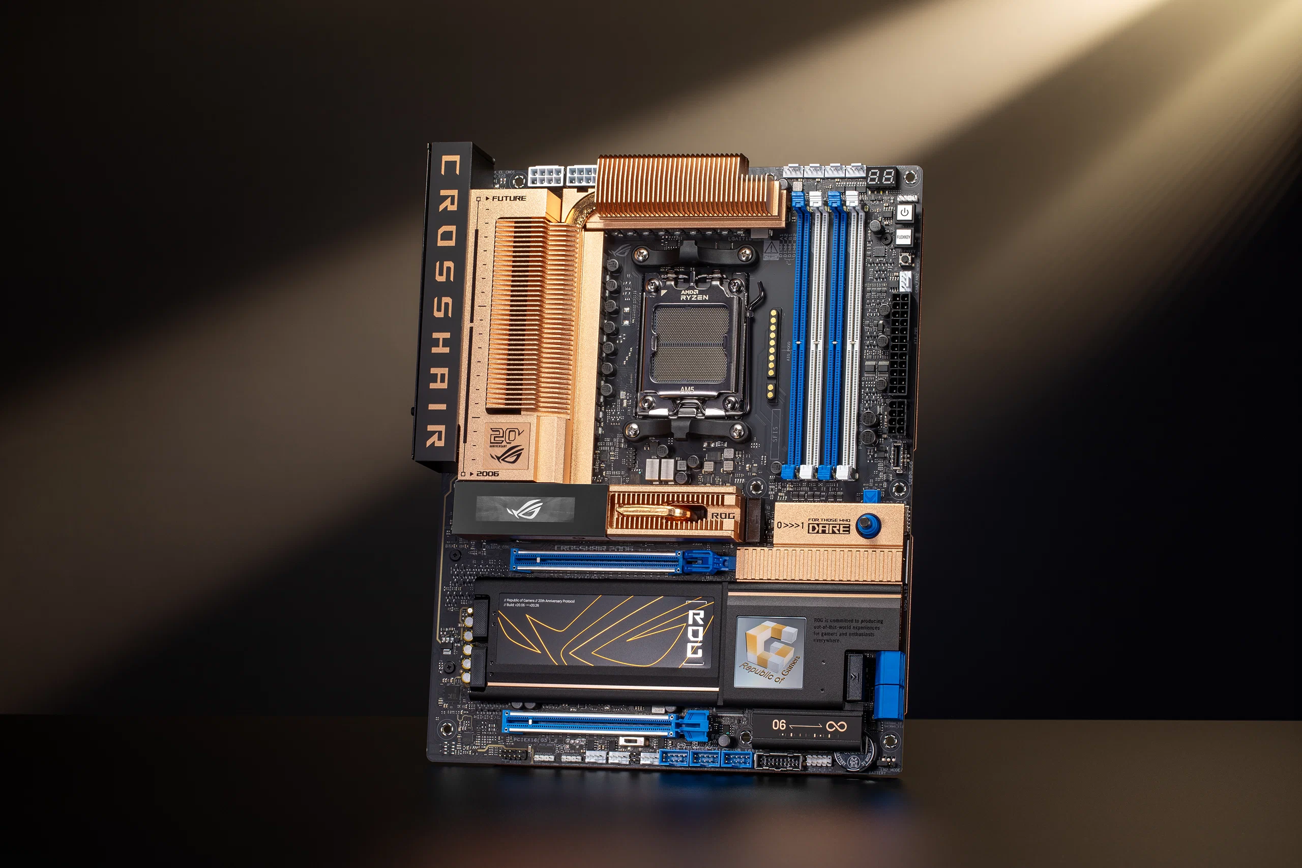 ASUS ROG giới thiệu ROG Crosshair 2006 phiên bản kỷ niệm 20 năm với thiết kế retro