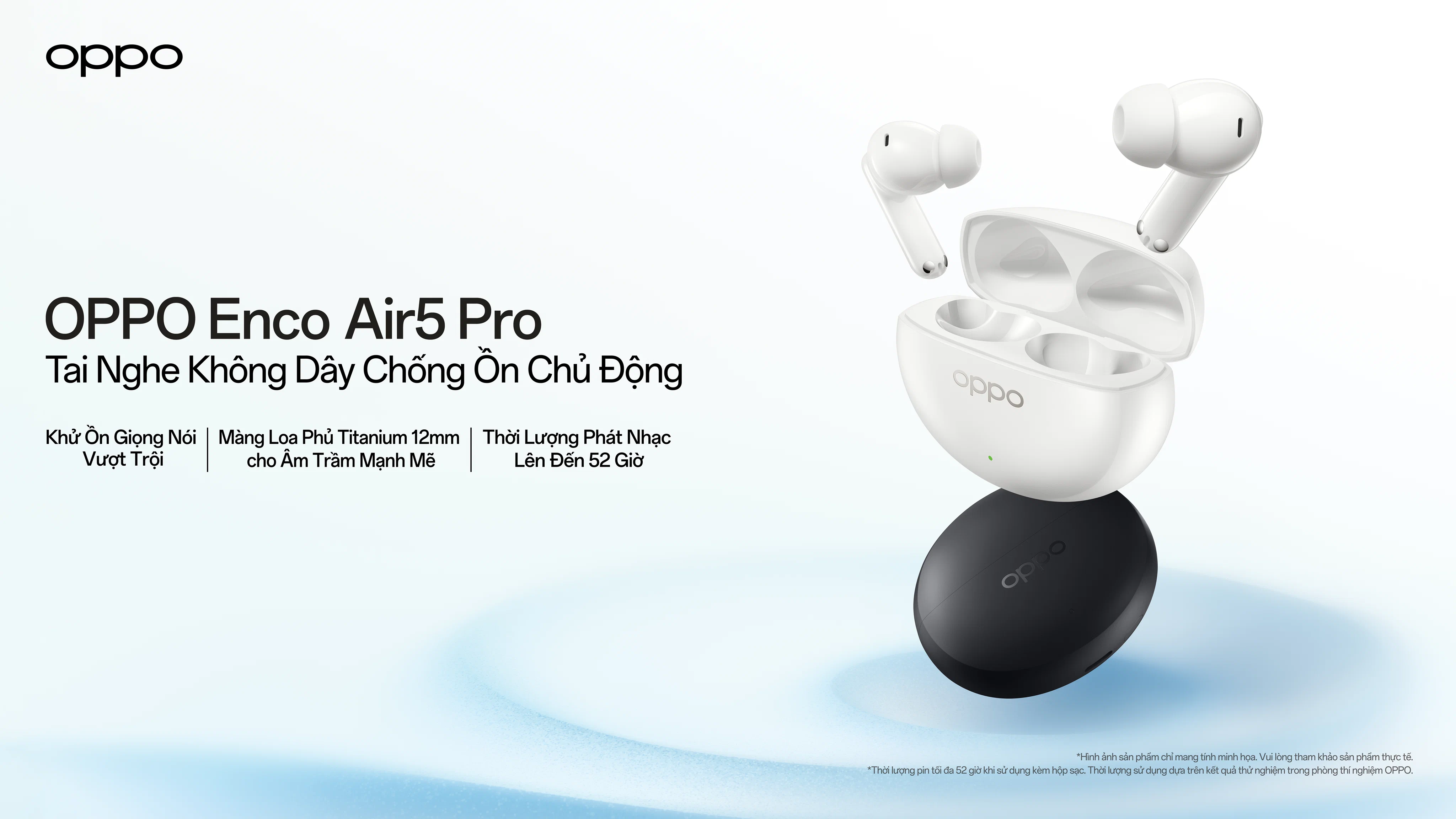 OPPO trình làng Enco Clip2 và Enco Air5 Pro với thiết kế thời thượng, âm thanh cao cấp và pin lên đến 54 giờ