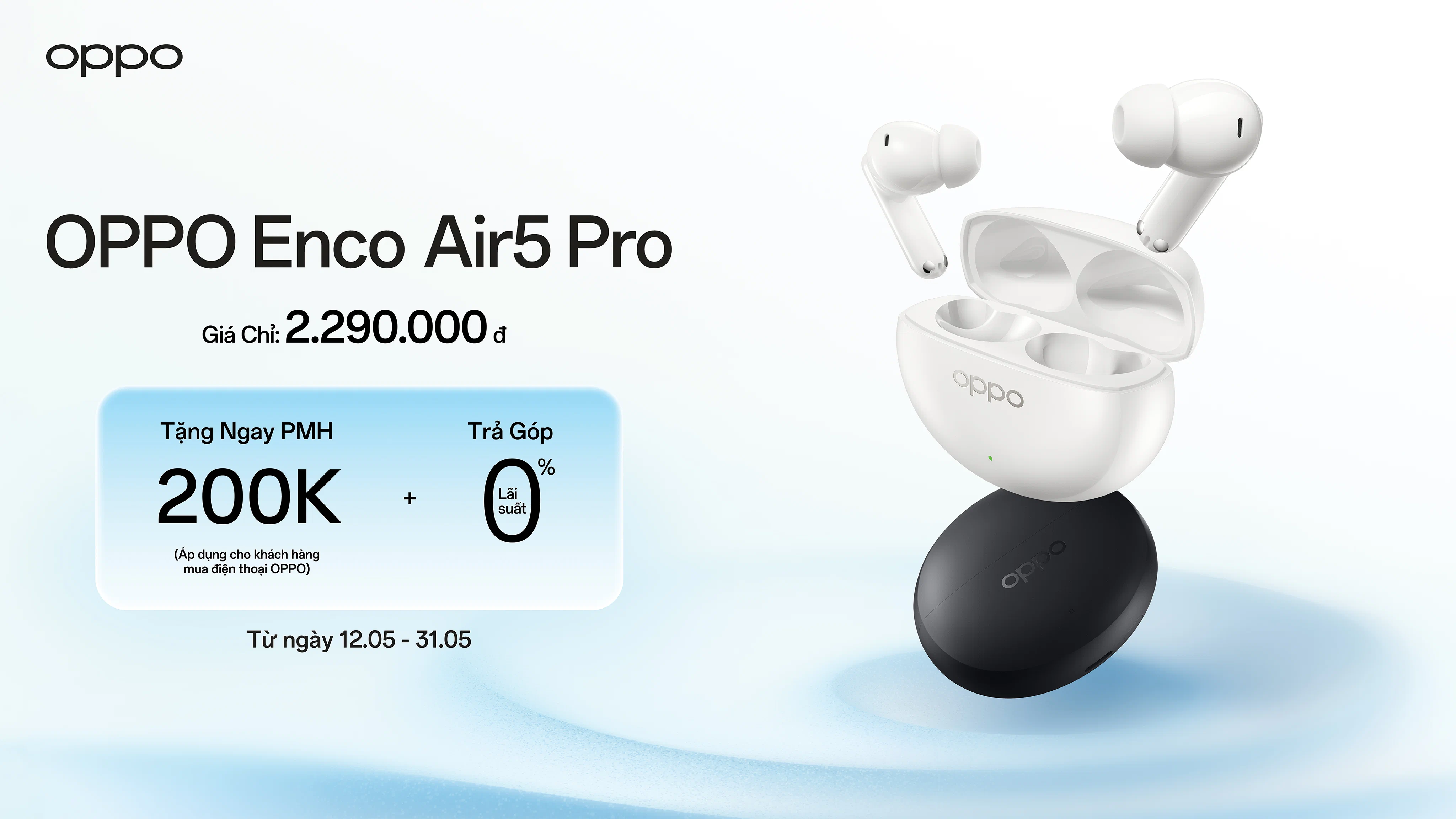 OPPO trình làng Enco Clip2 và Enco Air5 Pro với thiết kế thời thượng, âm thanh cao cấp và pin lên đến 54 giờ