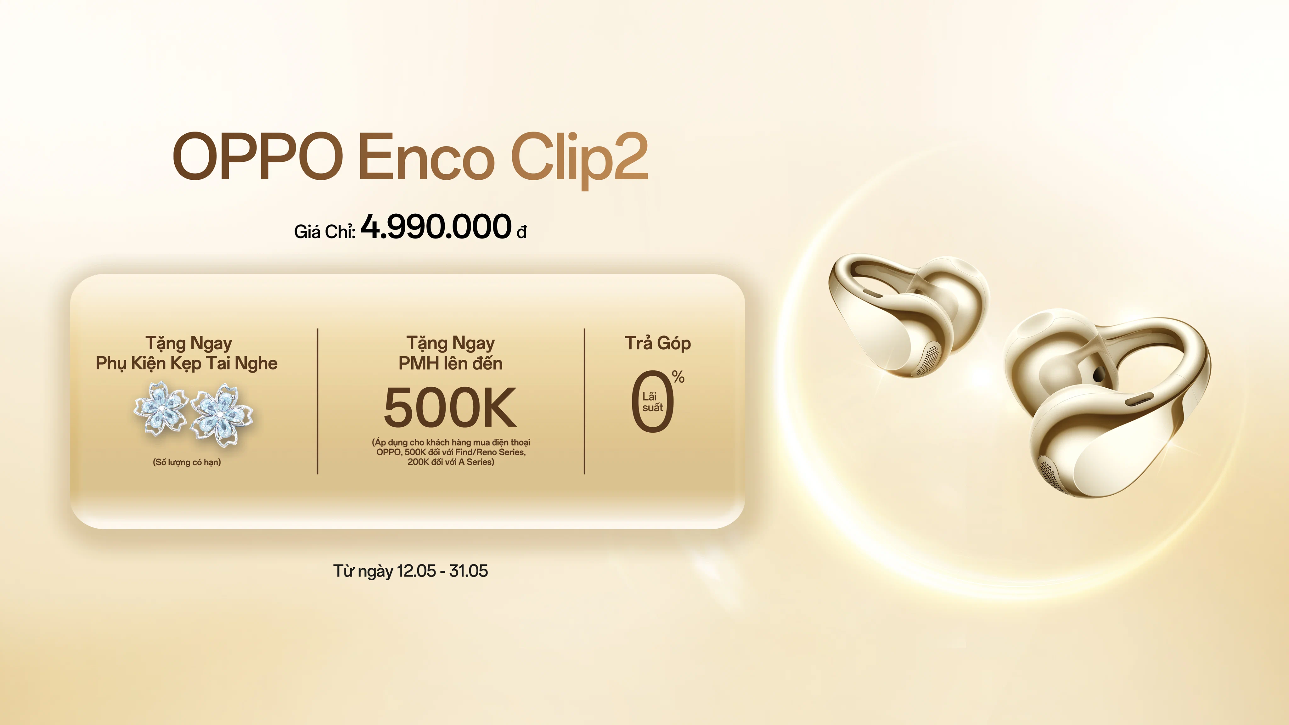 OPPO trình làng Enco Clip2 và Enco Air5 Pro với thiết kế thời thượng, âm thanh cao cấp và pin lên đến 54 giờ
