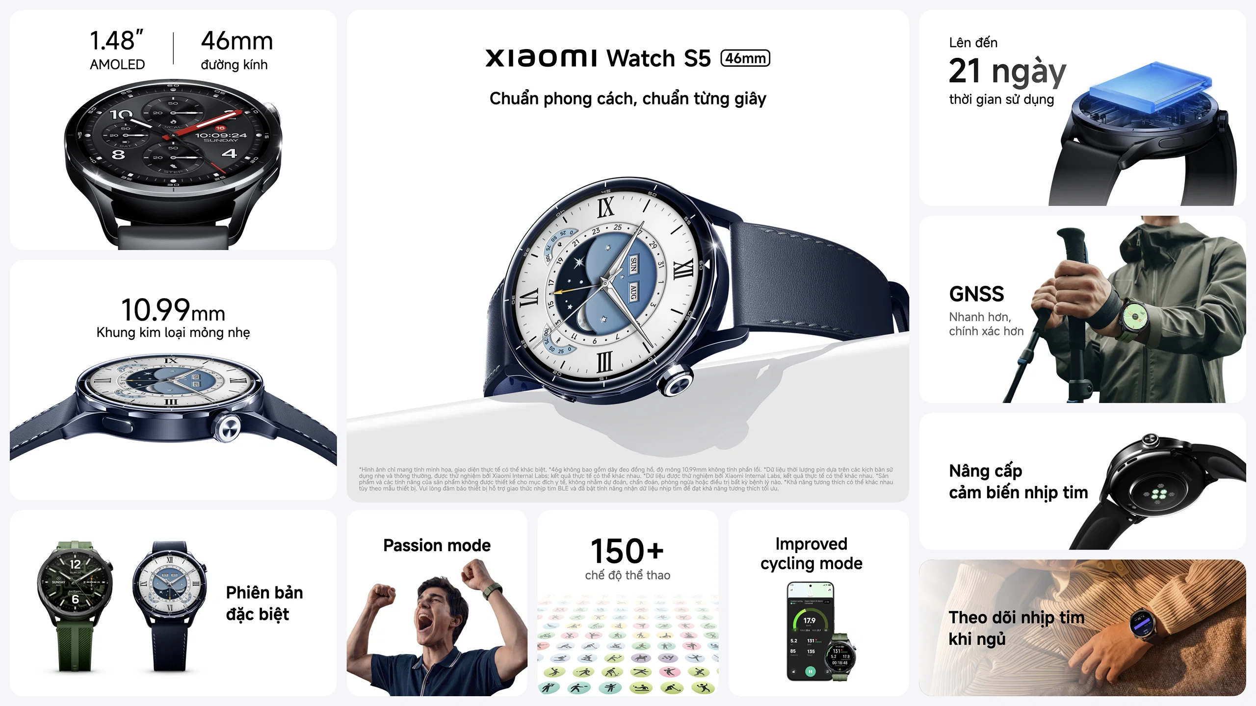 Hệ sinh thái Xiaomi tại Việt Nam tiếp tục mở rộng với Watch S5, Smart Band 10 Pro và Mijia Series