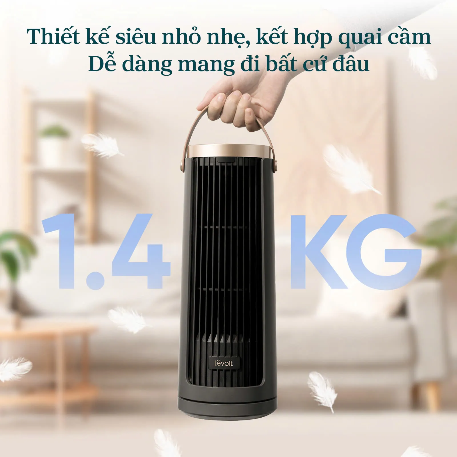 Levoit Windi Mini và Windi Mini Pro ra mắt tại Việt Nam: Quạt tháp nhỏ gọn, làm mát mạnh
