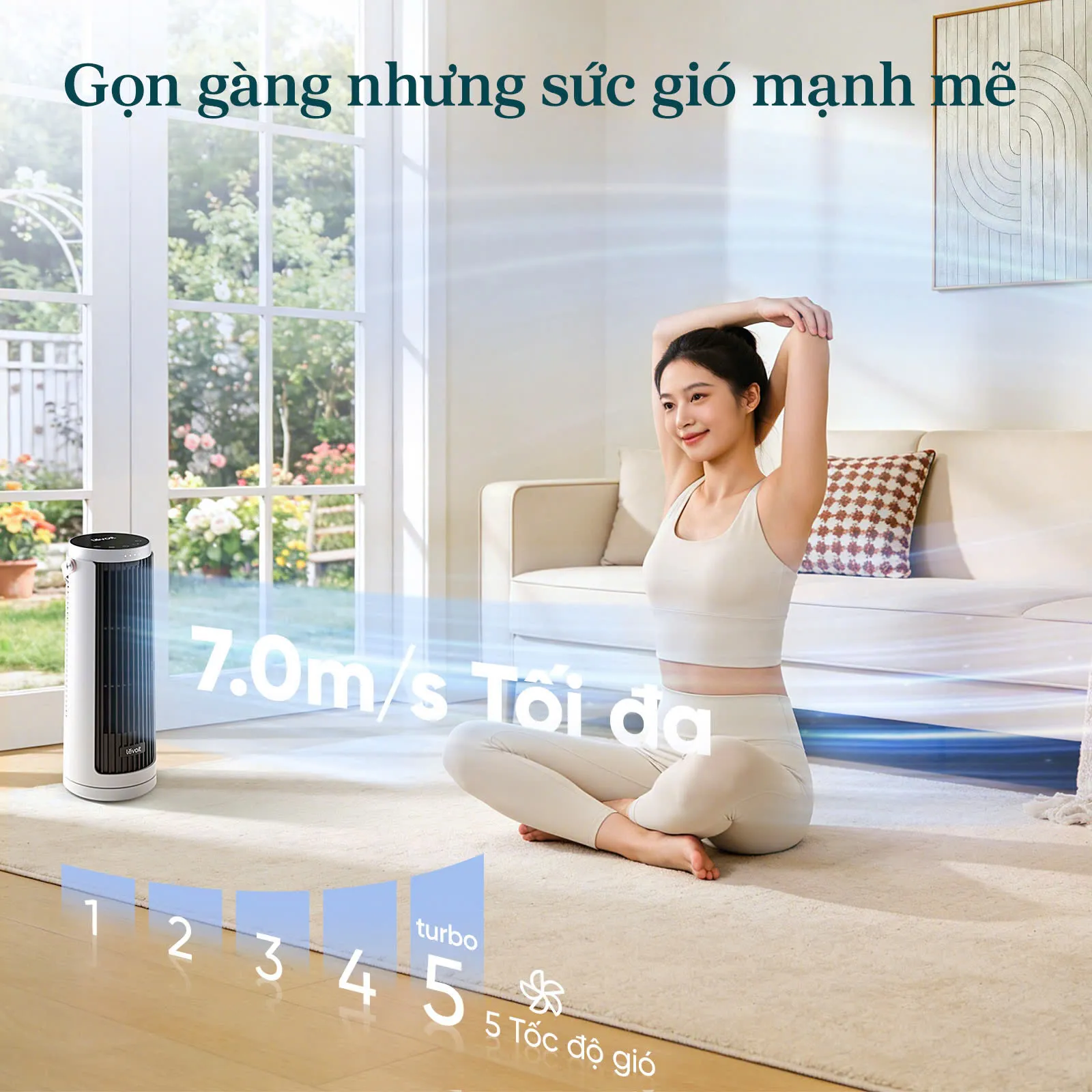 Levoit Windi Mini và Windi Mini Pro ra mắt tại Việt Nam: Quạt tháp nhỏ gọn, làm mát mạnh