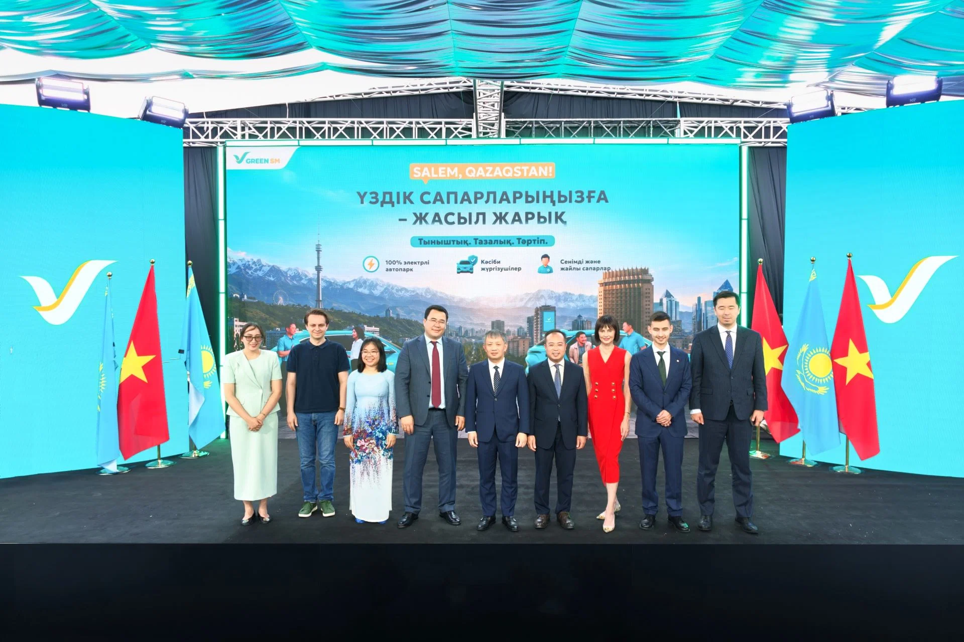 Green SM ra mắt dịch vụ gọi xe điện tại Kazakhstan, mở rộng sang thị trường thứ sáu