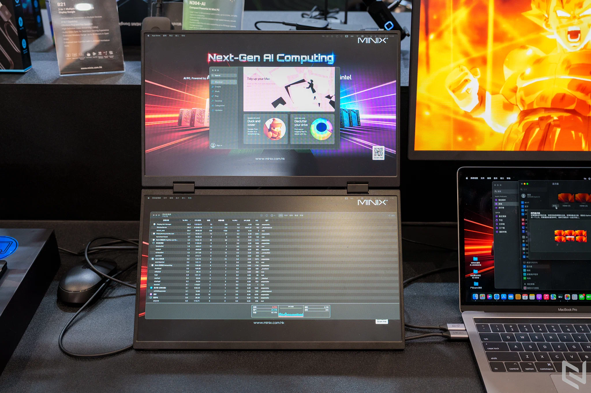 MINIX mở rộng từ máy tính mini sang AI workstation, màn hình gập và thiết bị trình chiếu không dây tại COMPUTEX 2026