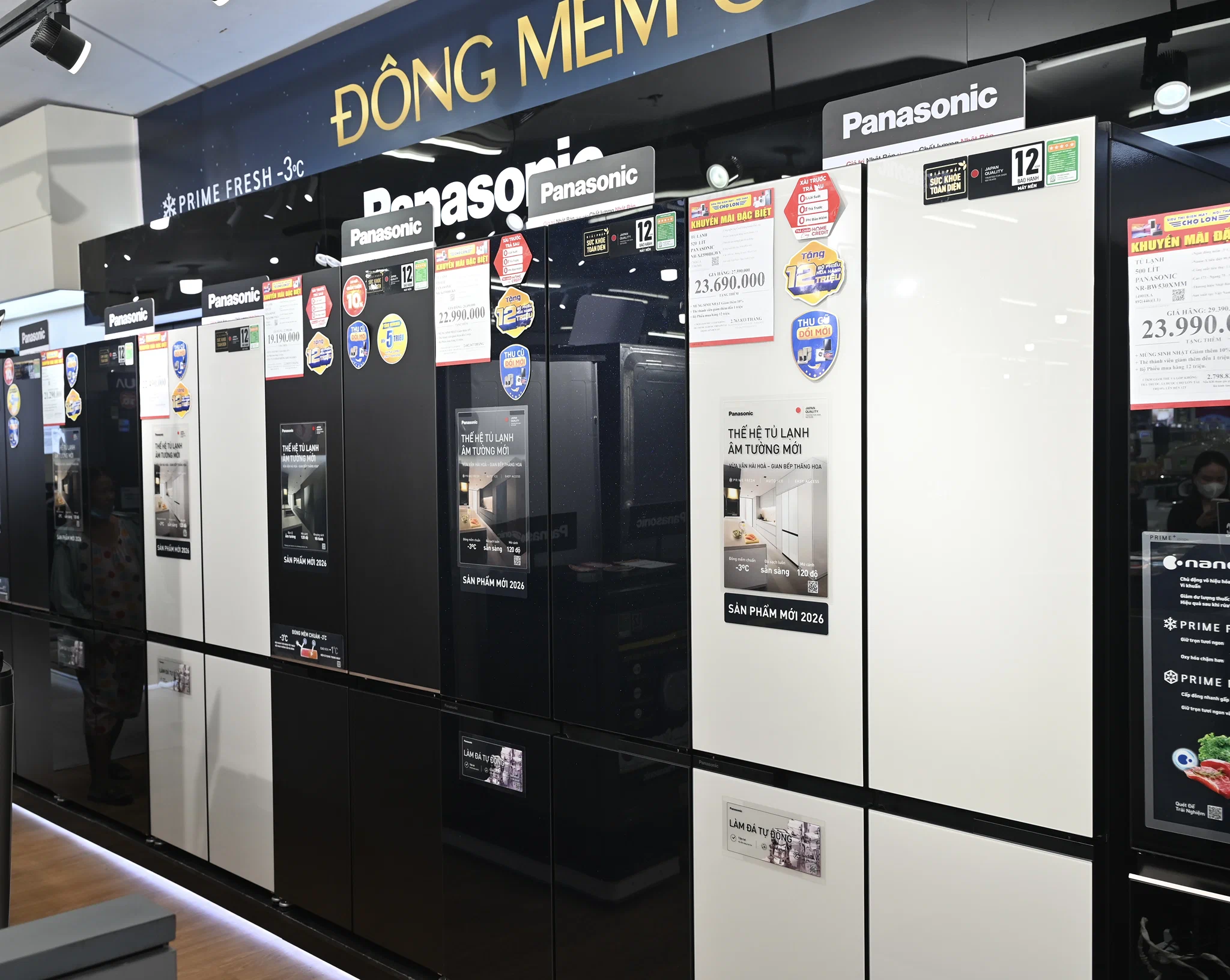 Panasonic ra mắt tủ lạnh 4 cánh âm tường 2026 tối ưu không gian bếp hiện đại