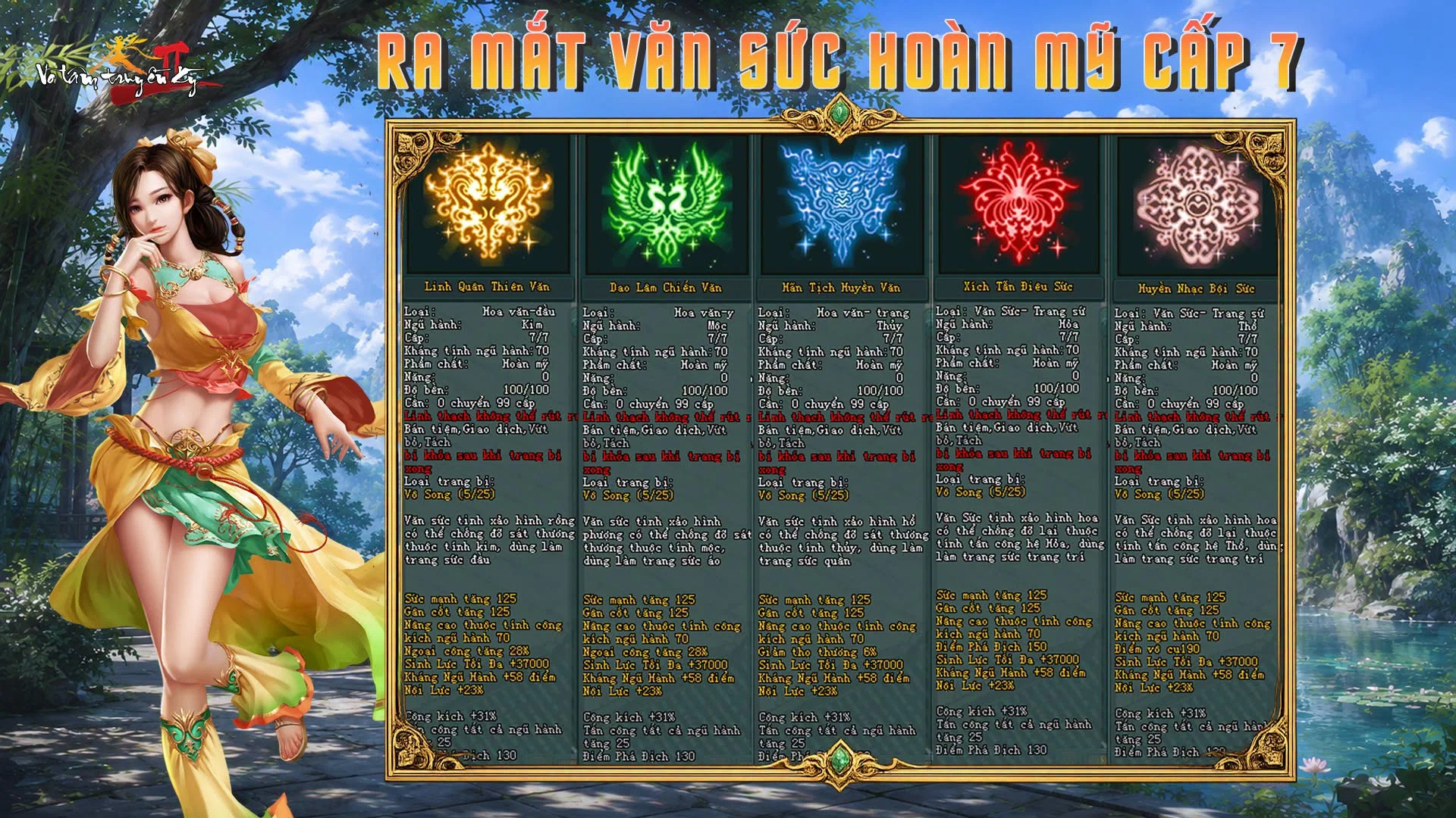 Võ Lâm Truyền Kỳ II mở máy chủ Chiến Long, tặng code Thiên Dực Lệnh 5
