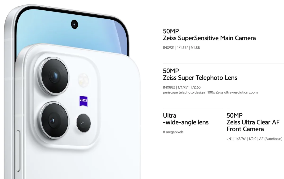 vivo X300 E ra mắt với camera tele Zeiss 50MP và màn hình 144Hz