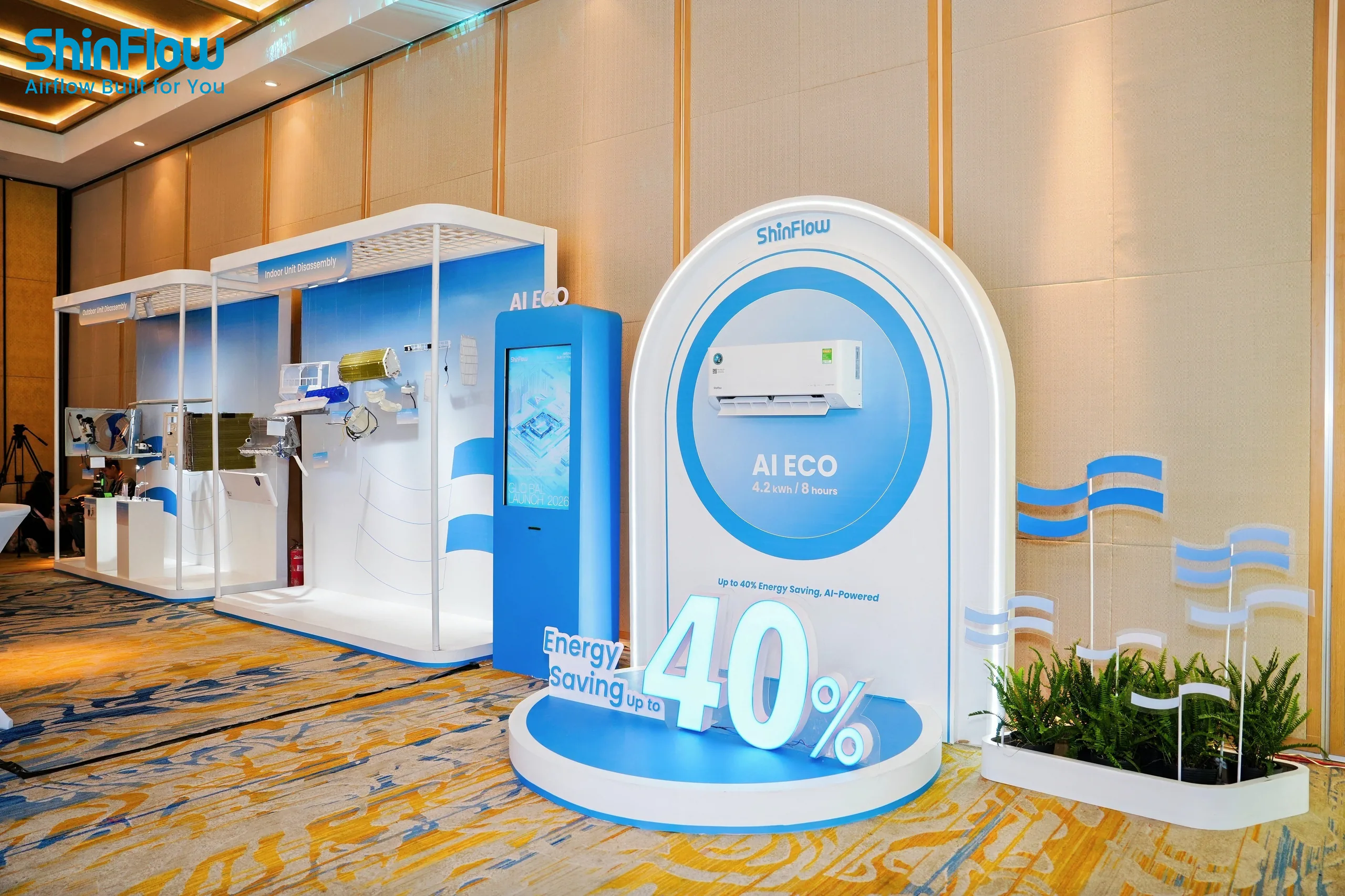 Thương hiệu điều hòa ShinFlow chào sân Đông Nam Á với dòng điều hòa thông minh I-Series Smart Inverter