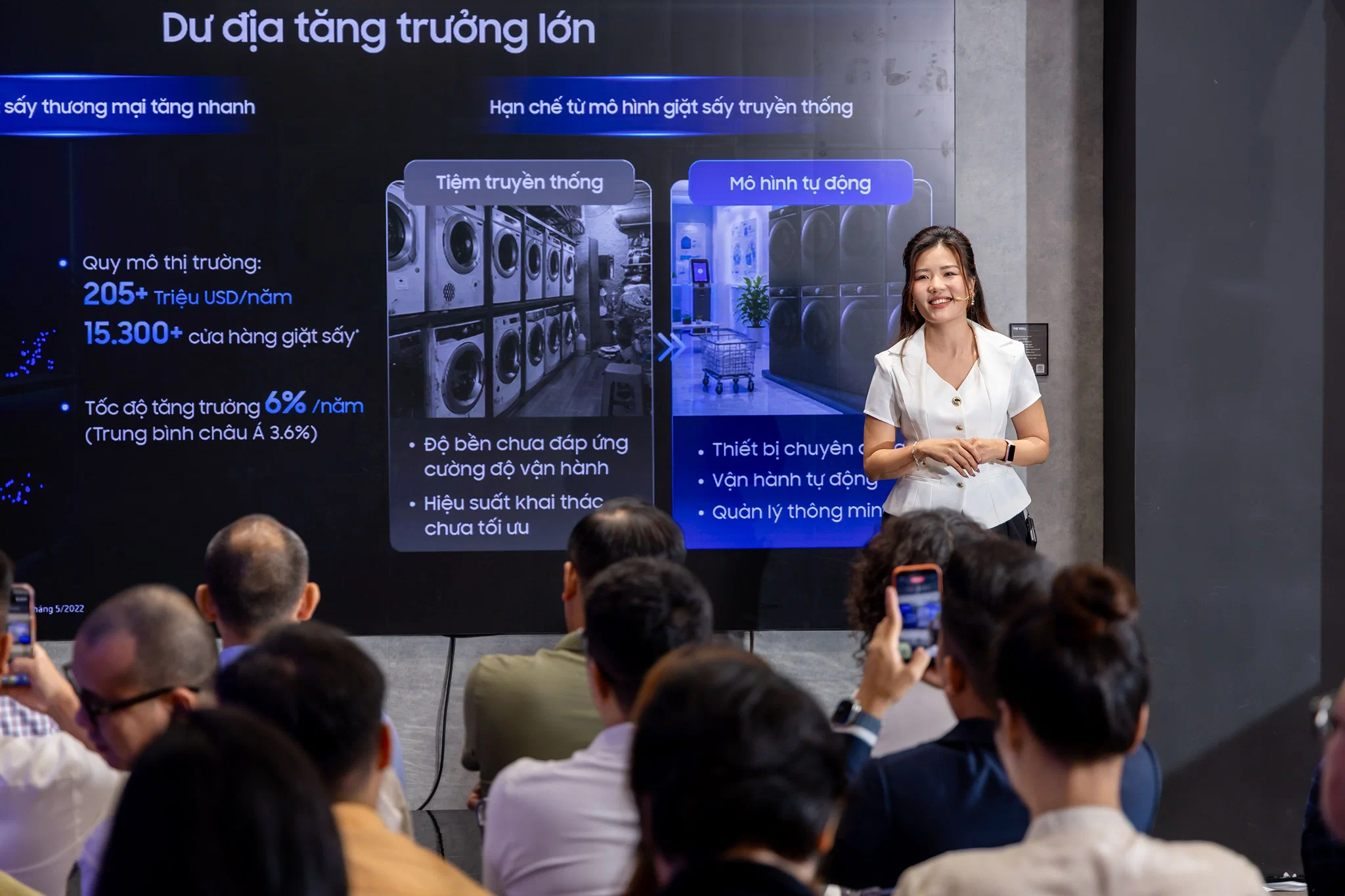 Samsung ra mắt giải pháp giặt sấy công nghiệp, tối ưu vận hành và phát triển bền vững