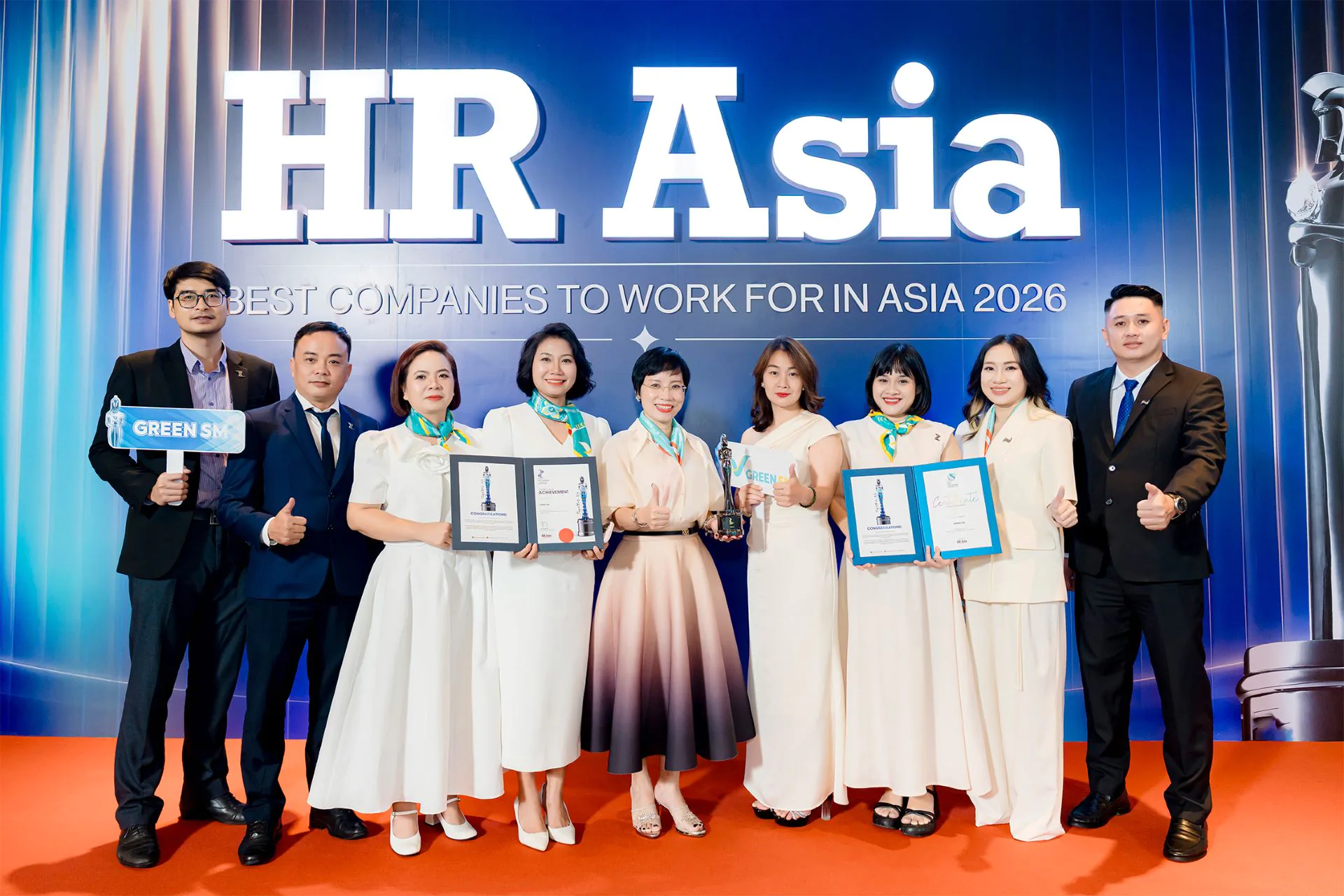 Green SM giành cú đúp giải thưởng tại HR Asia Awards 2026
