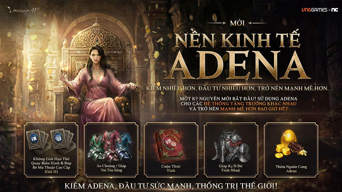 Đại chiến thành Kent đến Lineage W với Vương Miện và kho thưởng giá trị