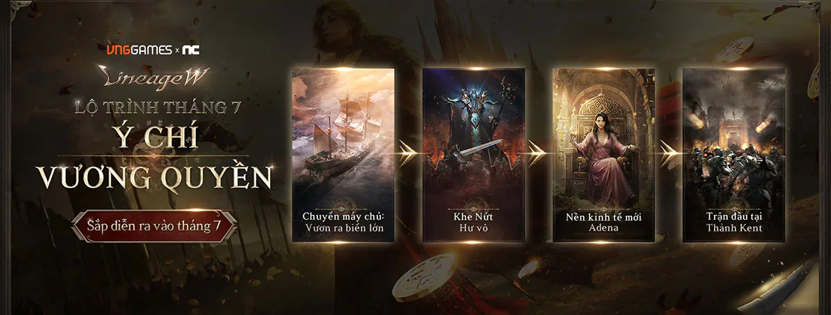 Lineage W mở nền kinh tế Adena, tăng tốc sức mạnh trước đại chiến thành Kent
