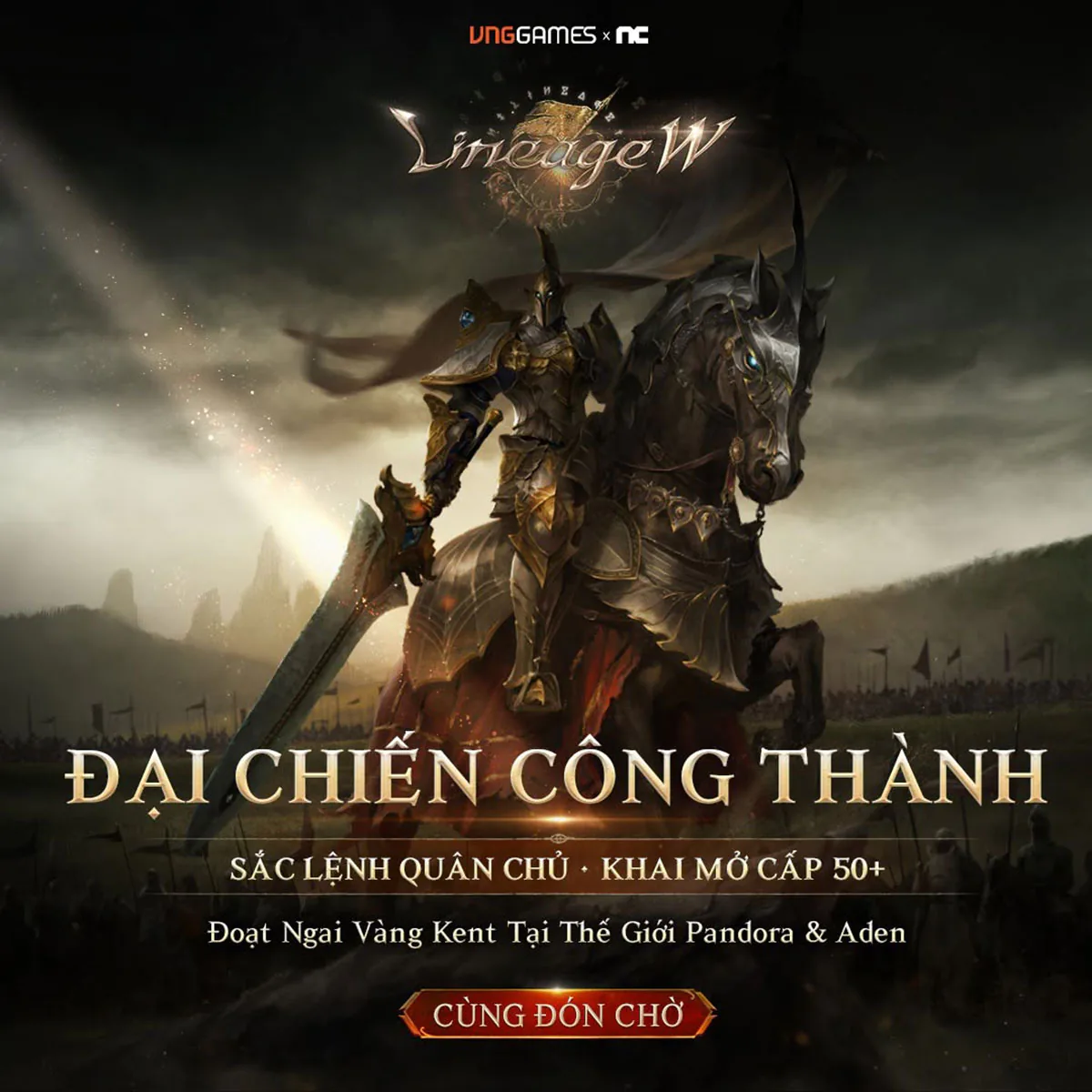 Lineage W mở nền kinh tế Adena, tăng tốc sức mạnh trước đại chiến thành Kent