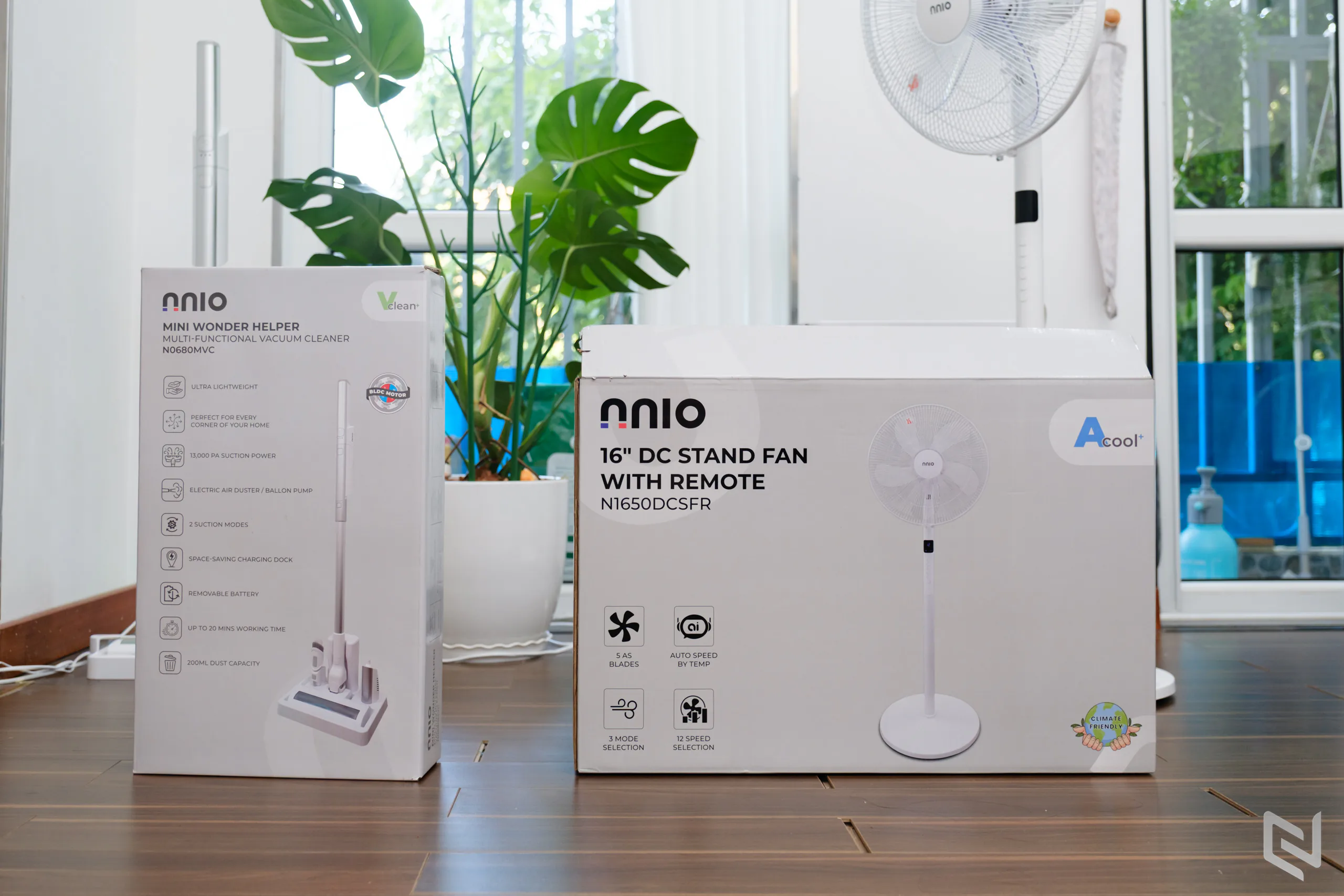 Trải nghiệm bộ đôi gia dụng NNIO - Máy hút bụi đa năng và quạt tự chỉnh theo nhiệt độ - Dọn nhà nhanh, làm mát tiện hơn mỗi ngày