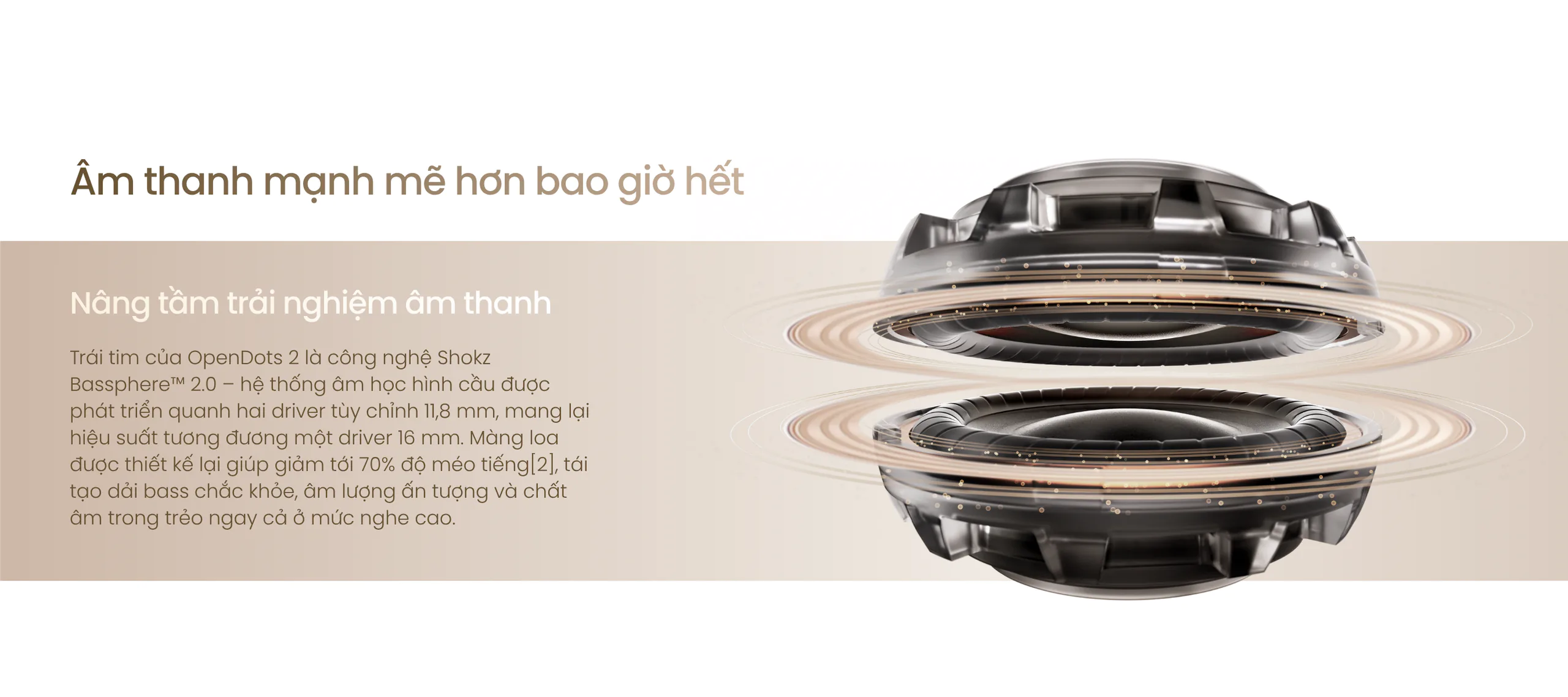 Shokz ra mắt OpenDots 2 với Dolby Audio, pin 40 giờ và thiết kế kẹp tai 6.4g