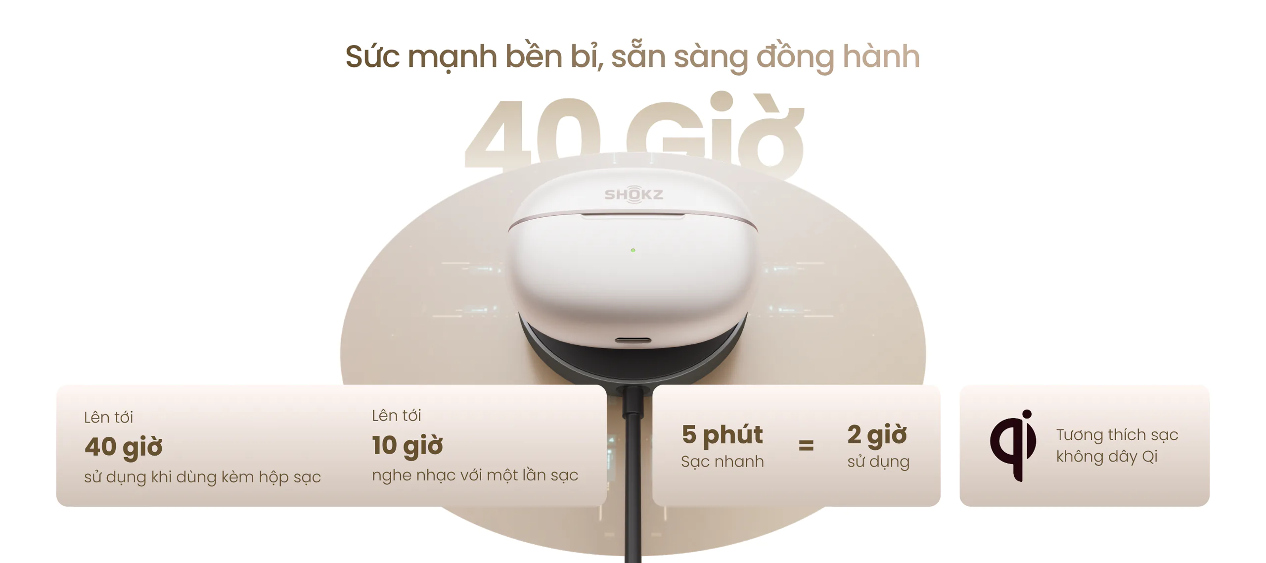 Shokz ra mắt OpenDots 2 với Dolby Audio, pin 40 giờ và thiết kế kẹp tai 6.4g