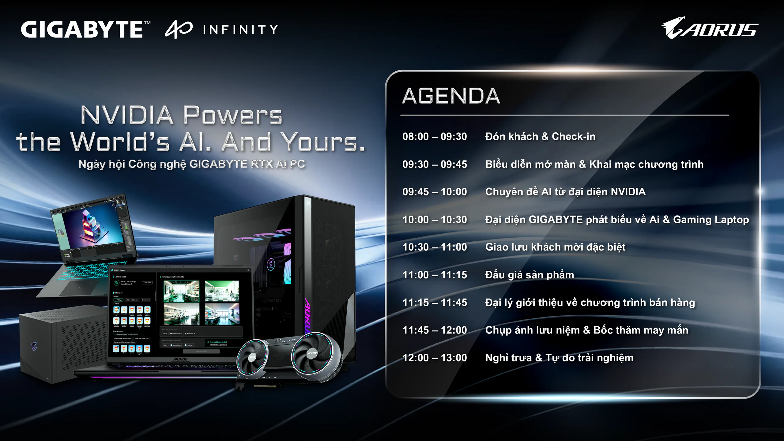 GIGABYTE RTX AI PC DAY 2026 sắp diễn ra tại TP.HCM với hàng ngàn quà tặng